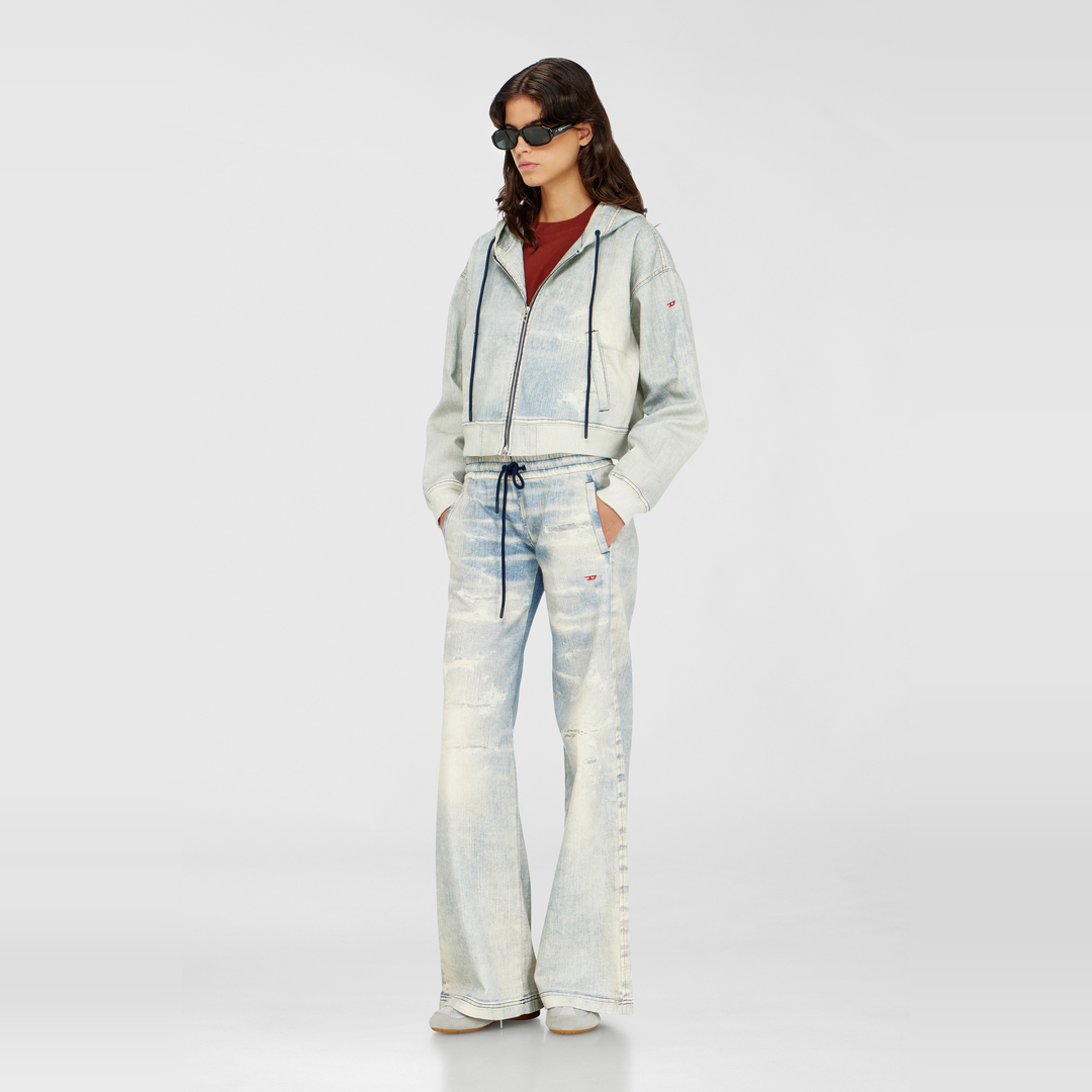 Diesel - - Pull Cotton - Femme - Bleu