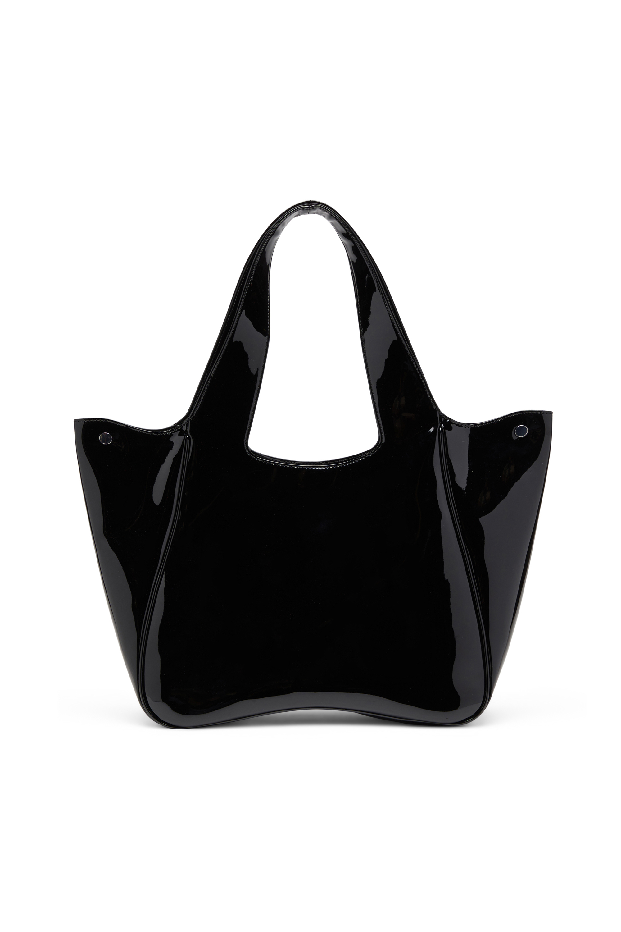 Diesel - PLAY SHOPPER EW, Woman's Play-Tote bag in glossy PU in Black - 3