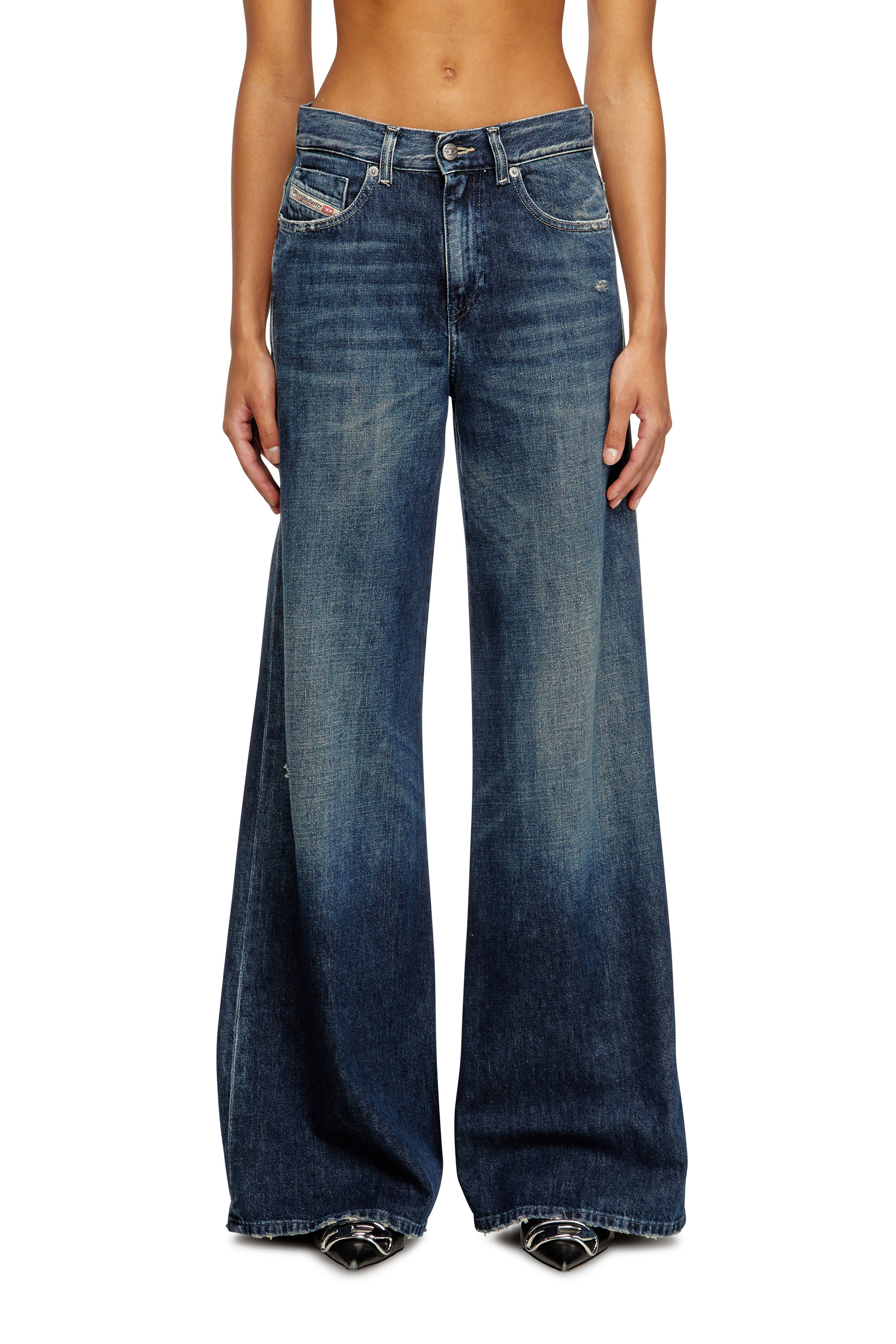 Diesel - Woman's Flare Jeans 1978 D-Akemi 09N70, Dark Blue - 1