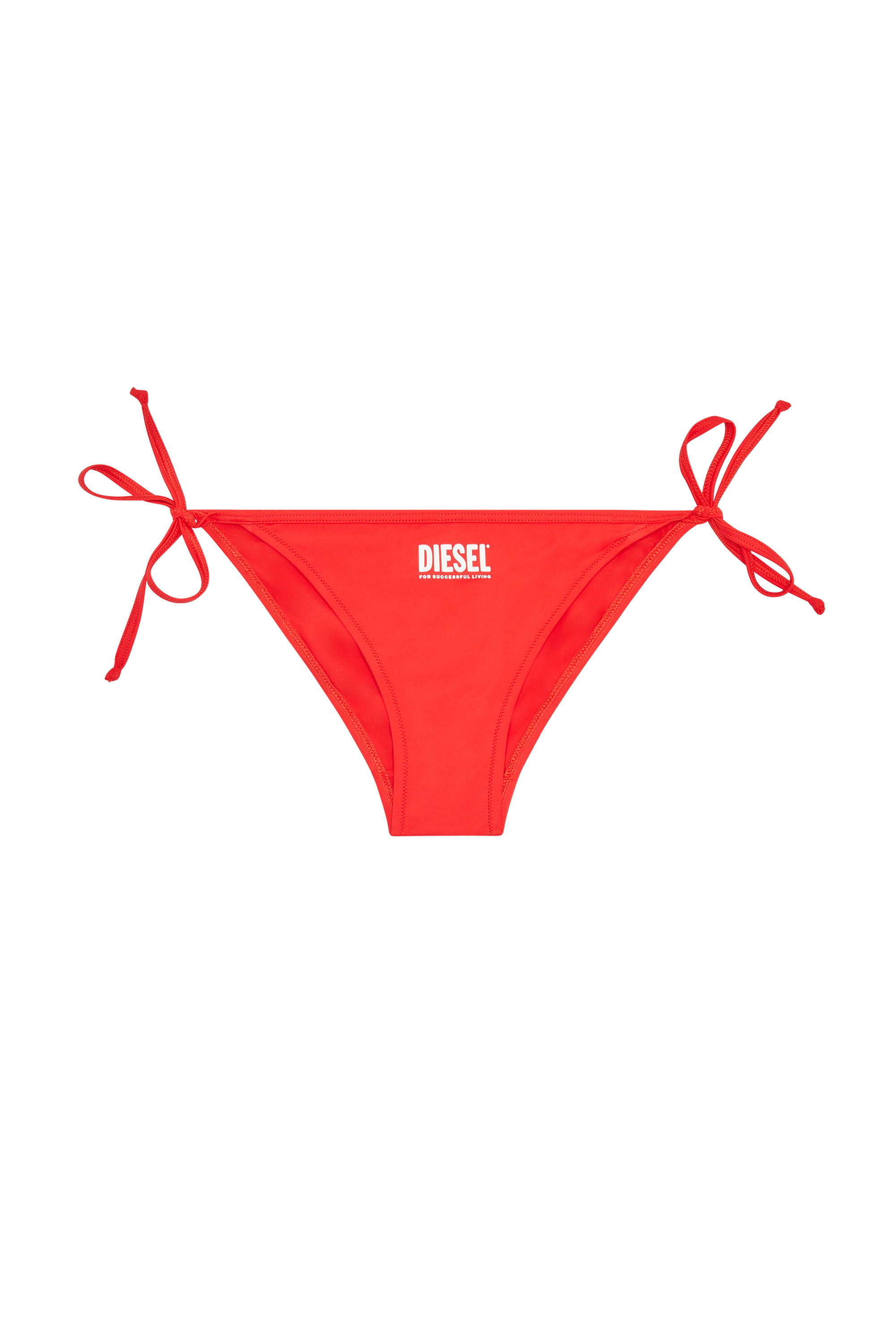 Diesel - Bikini briefs with logo print - Panties - Woman - Red