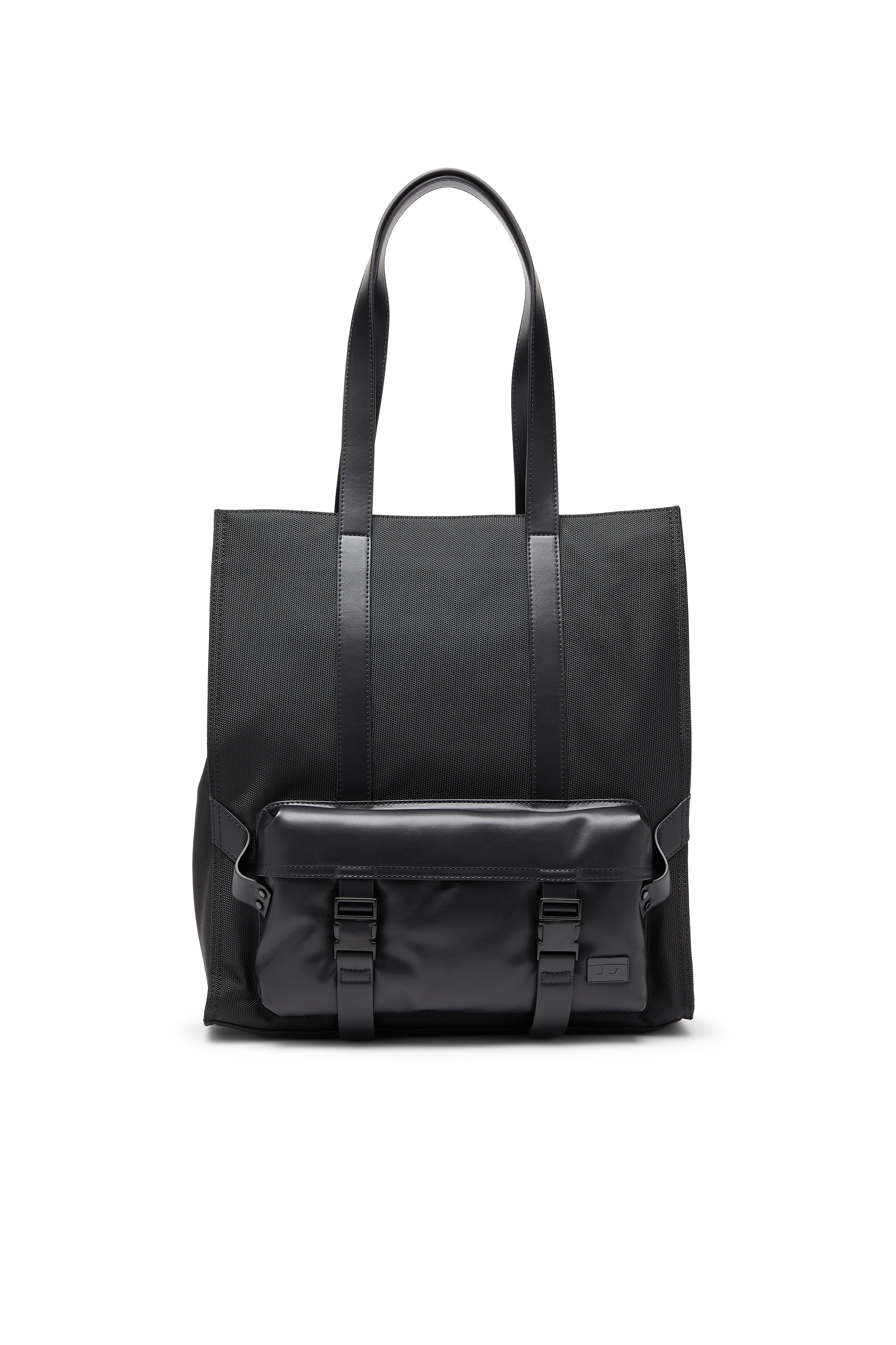 Diesel Unisex Black - Multi-Pkts - Shopping Bag With Flap Pocket And Zip - Shopping Bags Uni
