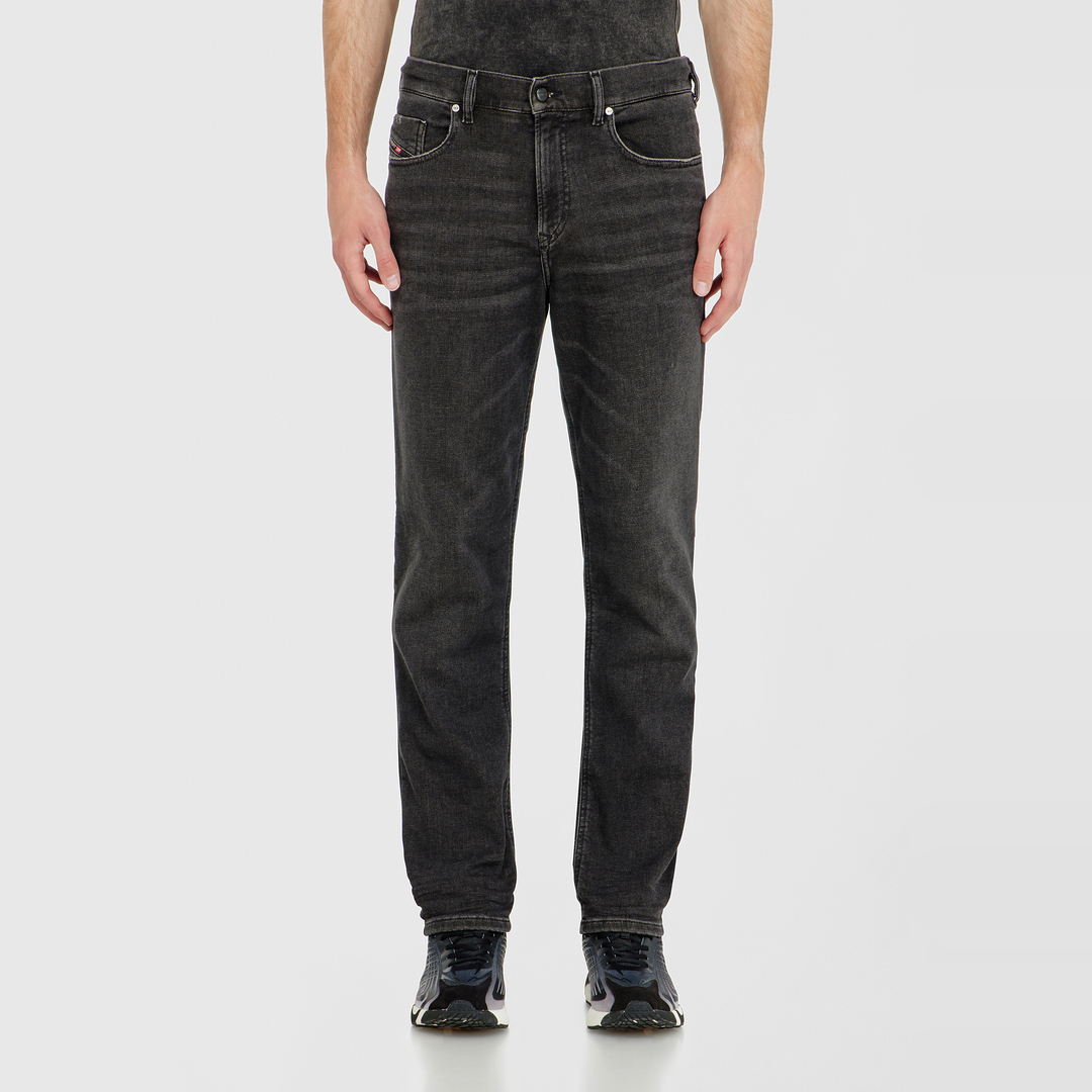Diesel Regular Taille Moyenne 2090 D-Veekley Joggjeans, Noir/Gris foncé, Fermeture zippée