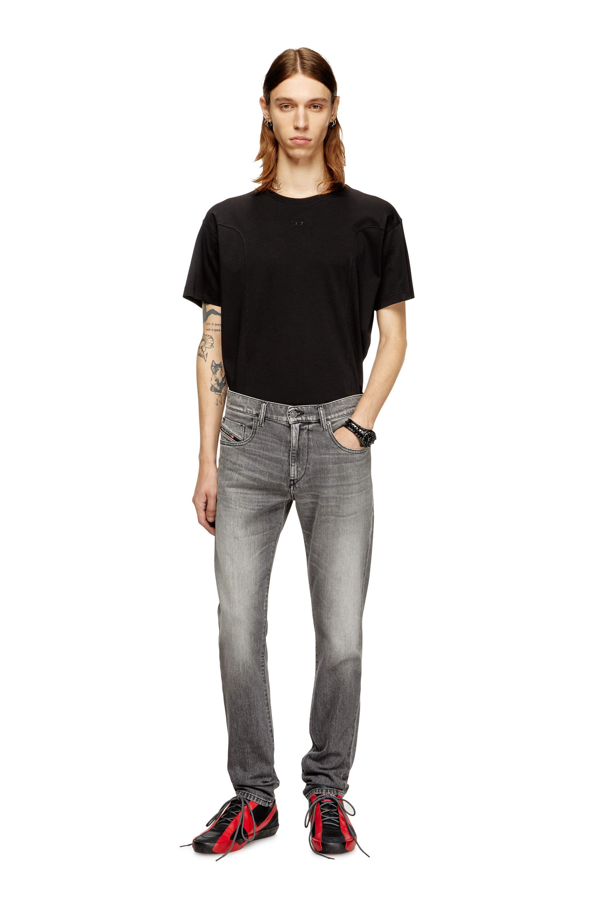 Diesel - Man's Slim Jeans 2019 D-Strukt 09M30, Grey - 2