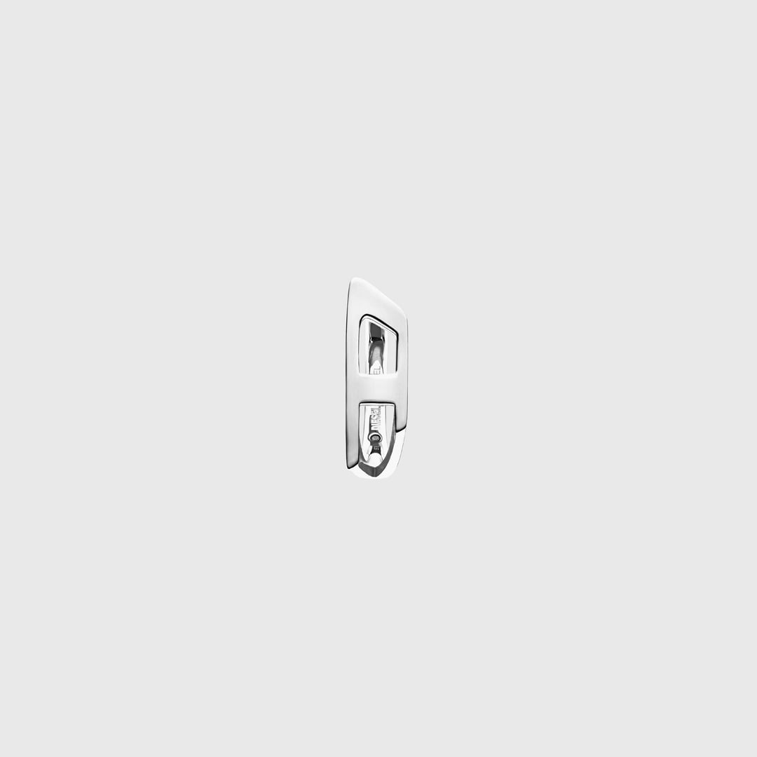 Diesel - Stainless steel hoop earring - Earrings - Unisex - Silver