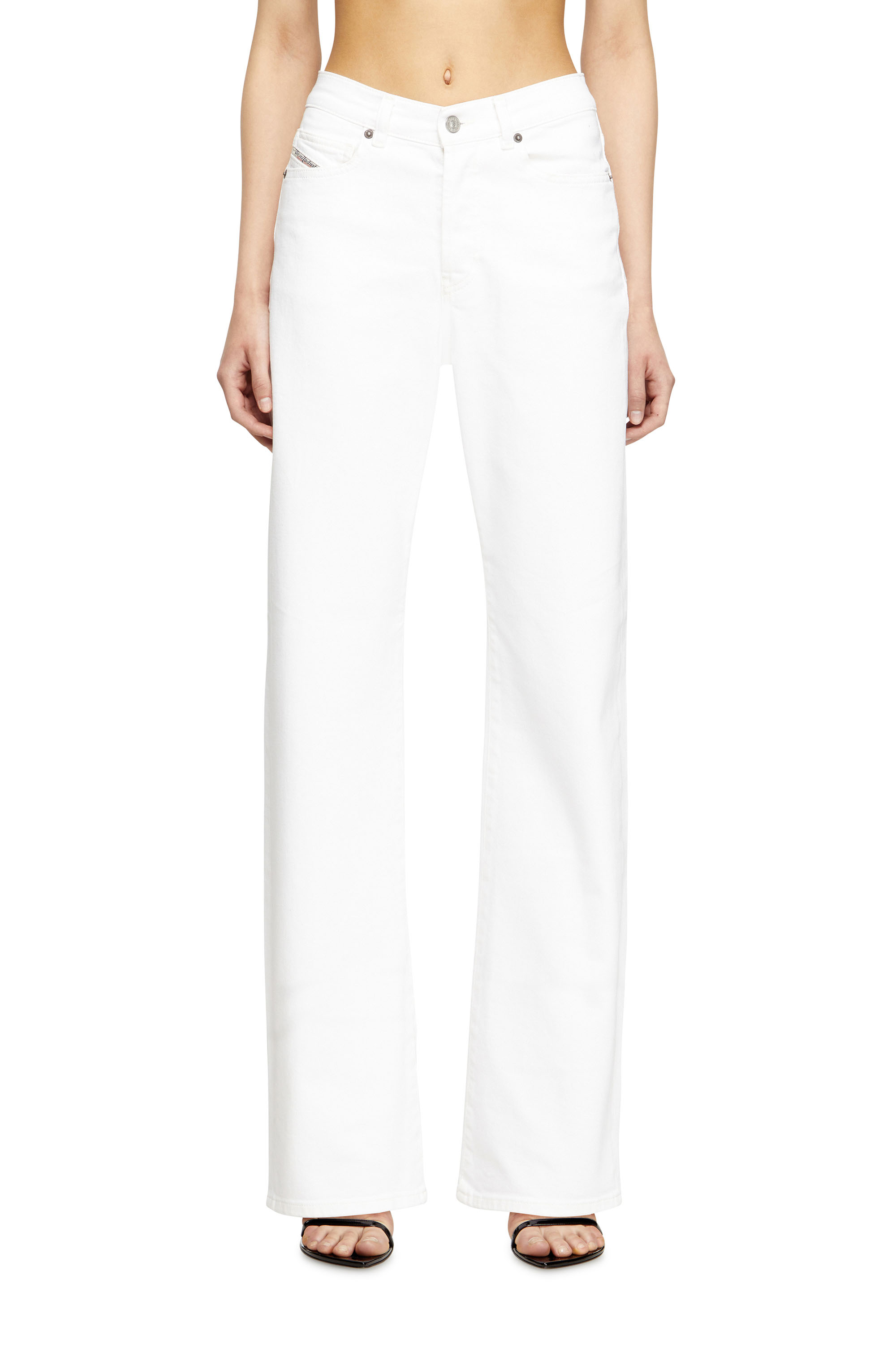 Diesel Bianco Donna - Jeans Regular Vita Alta 1971 D-Sent - Jeans Taglia 29