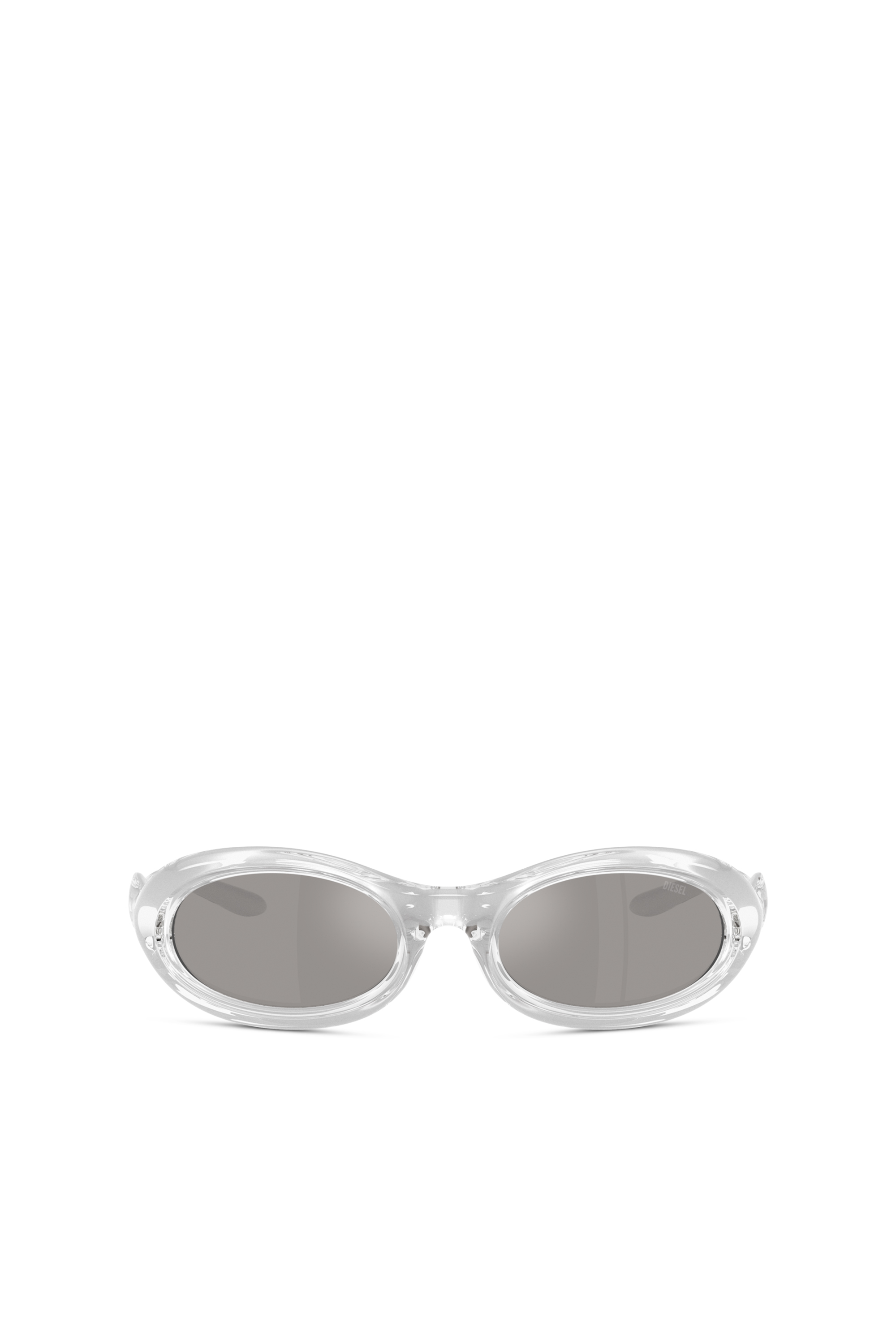 Diesel Unisex Grey - Oval Sunglasses - Sunglasses Size 51