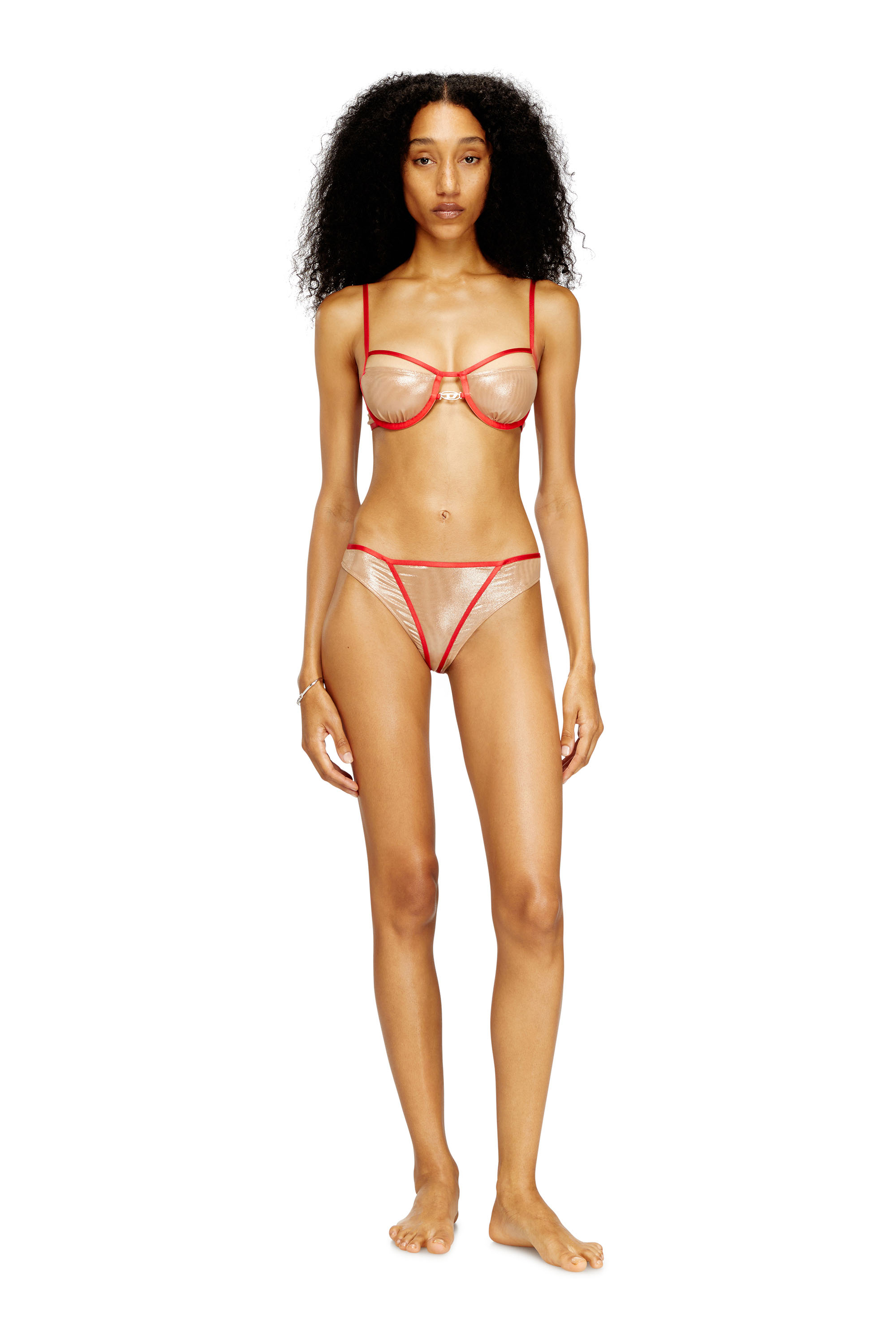 Diesel - CINDY-GFT, Woman's Underwire bra with contrasting trims in Nude - 2