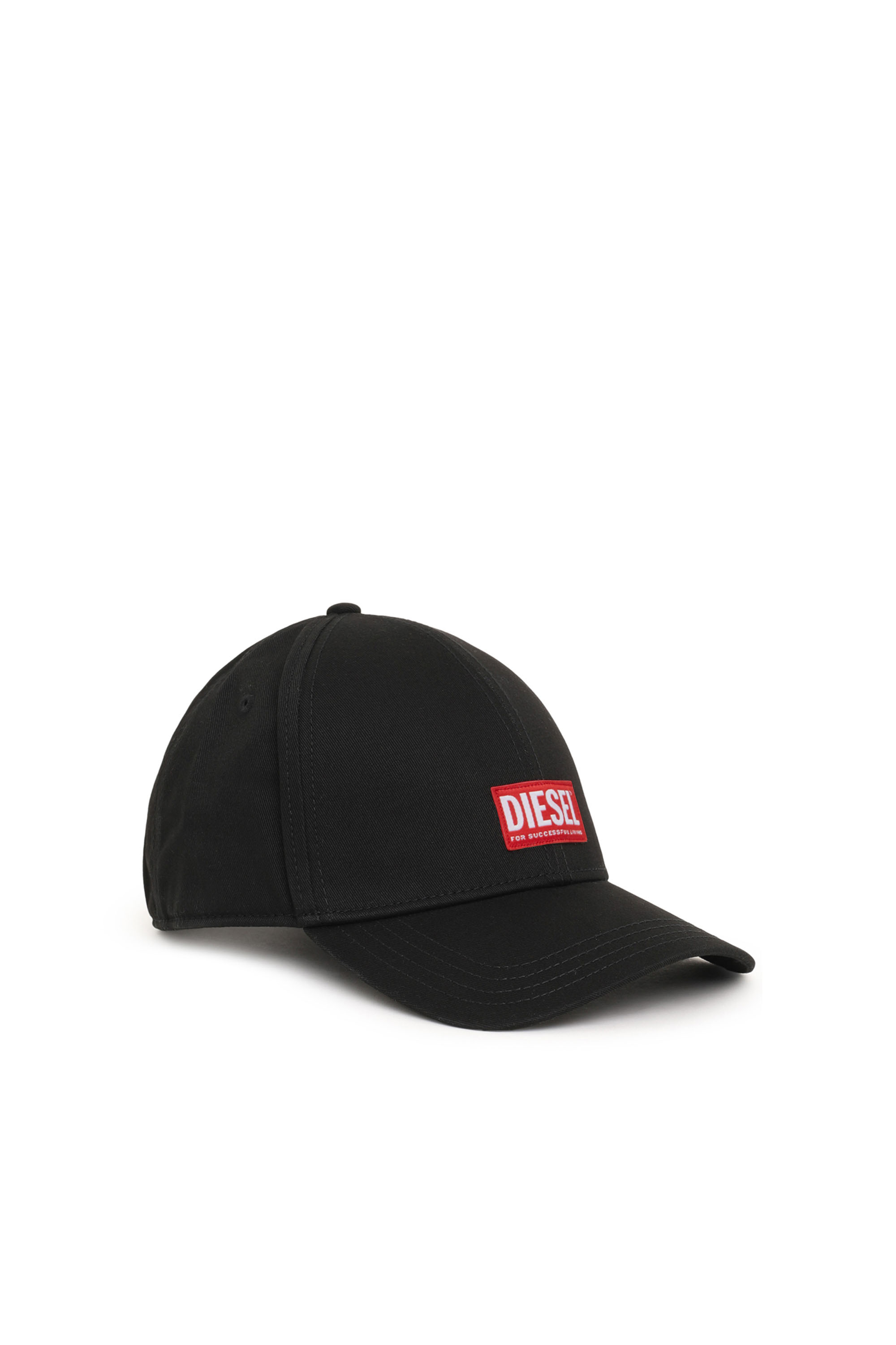 Diesel Baseball Cap With Logo Patch In Nero
