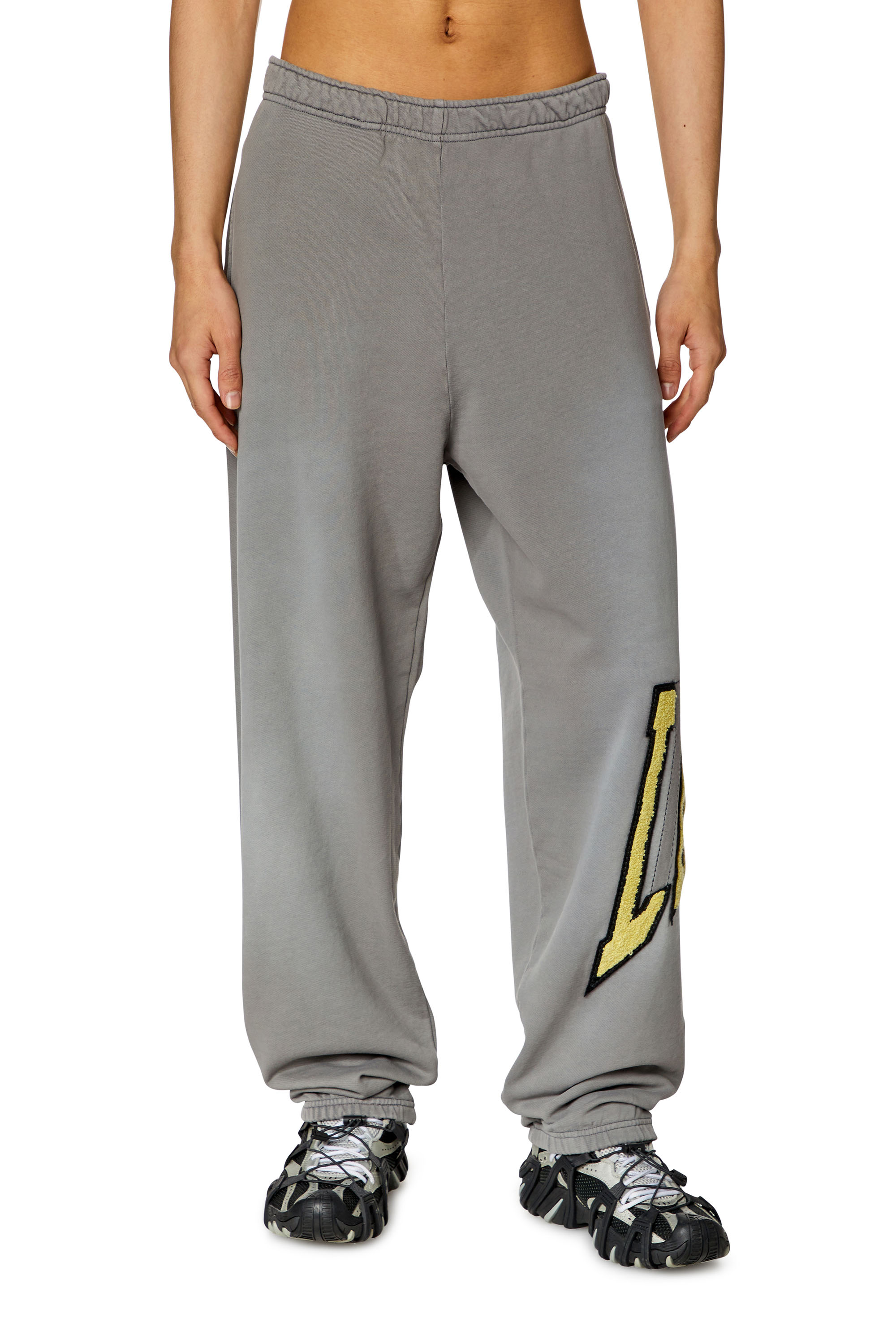 Diesel - College track pants with LIES patches - Pants - Man - Grey