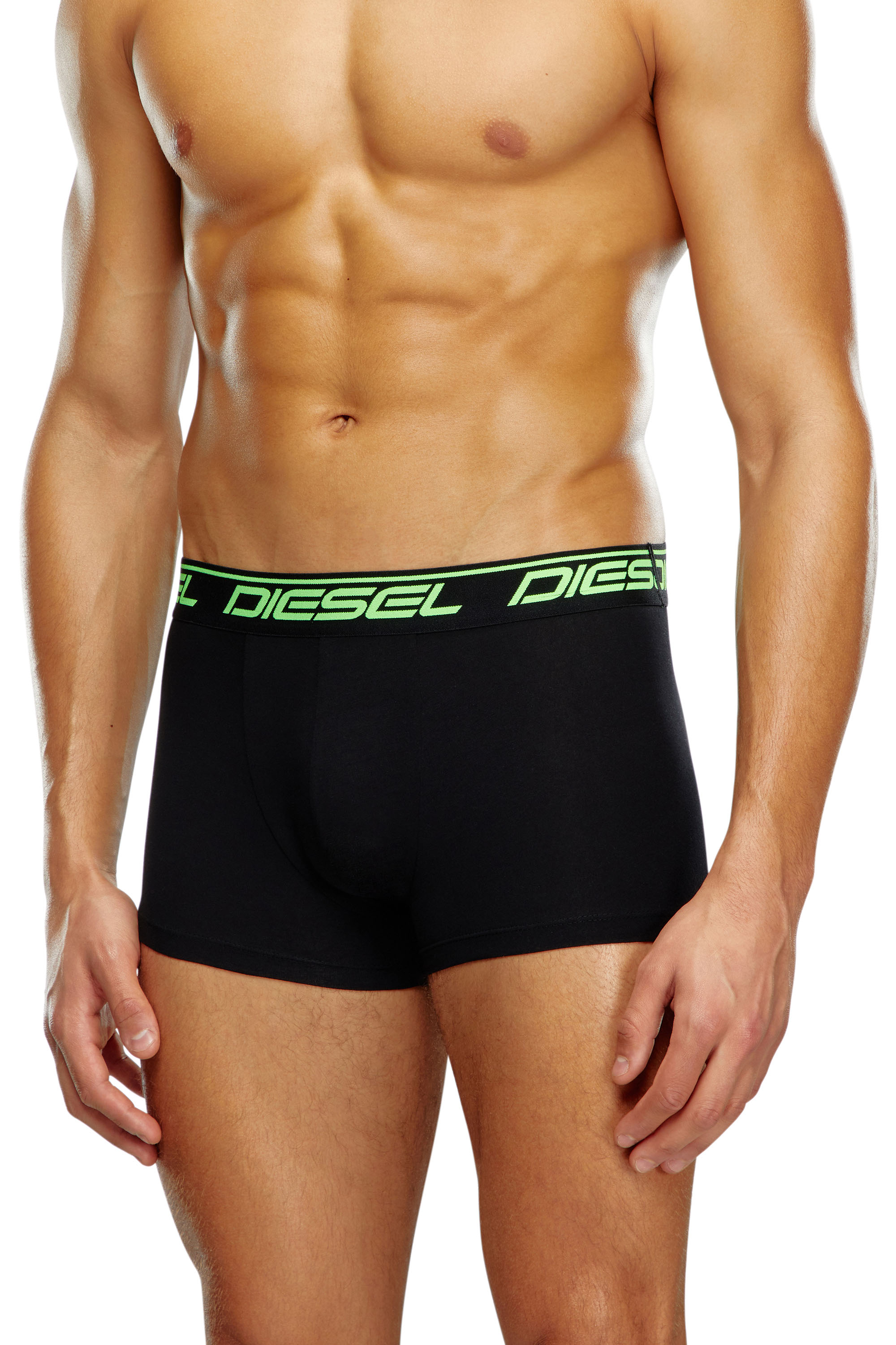 Diesel - Three-pack neon-logo boxer briefs - Trunks - Man - Black