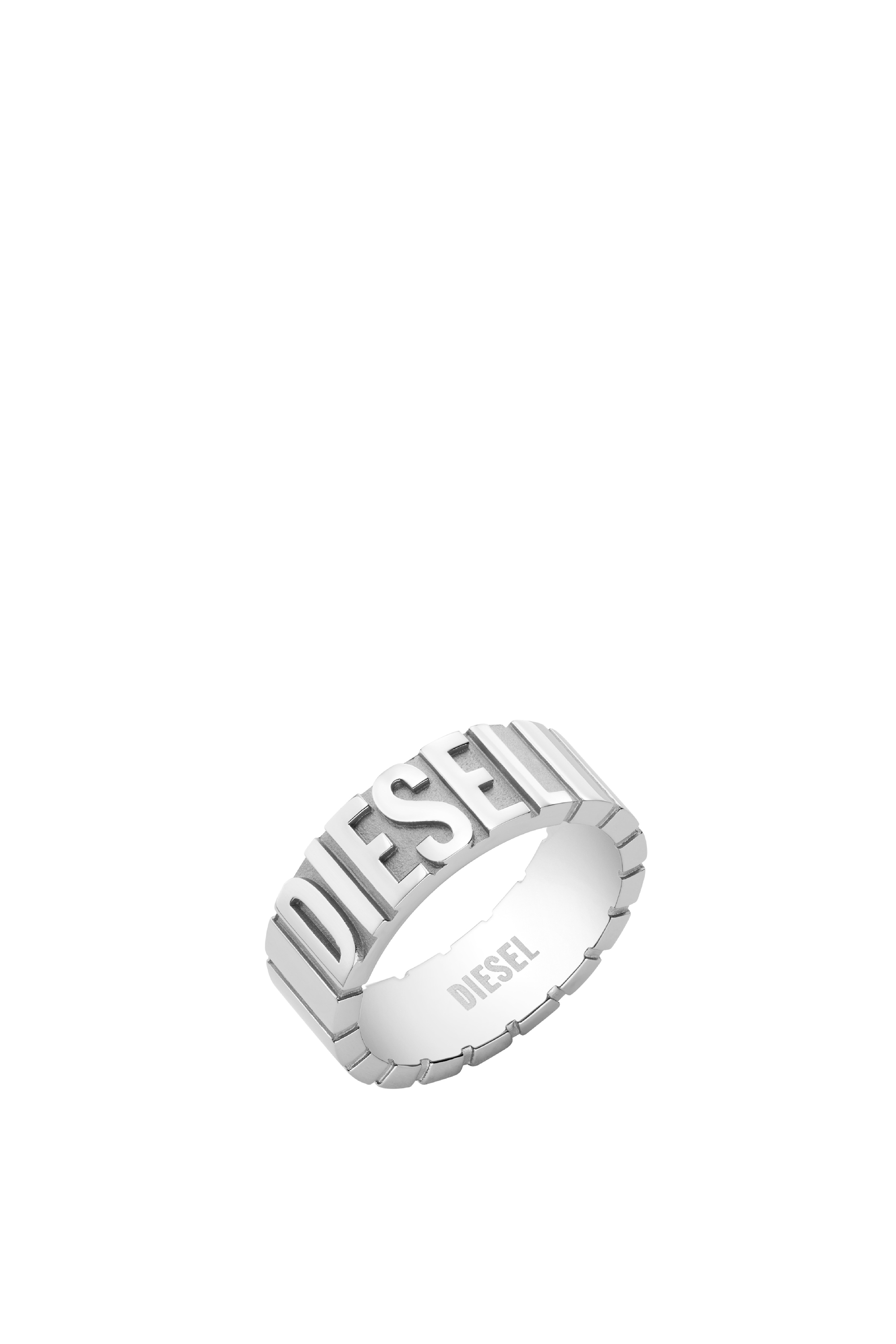Diesel - Stainless steel band ring - Rings - Man - Silver