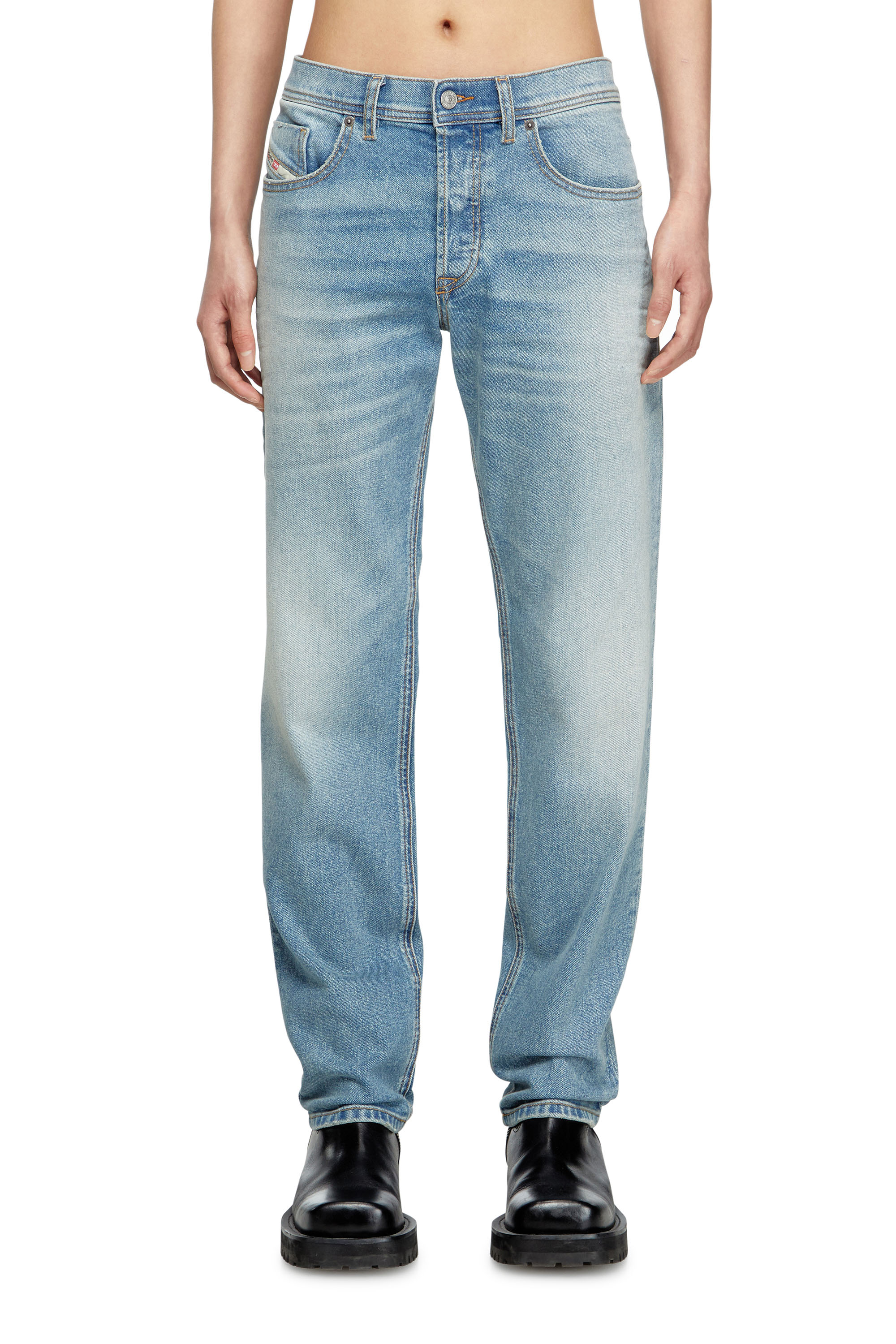 Diesel - Man's Regular Jeans 2023 D-Finitive 0DBEH, Light Blue - 2