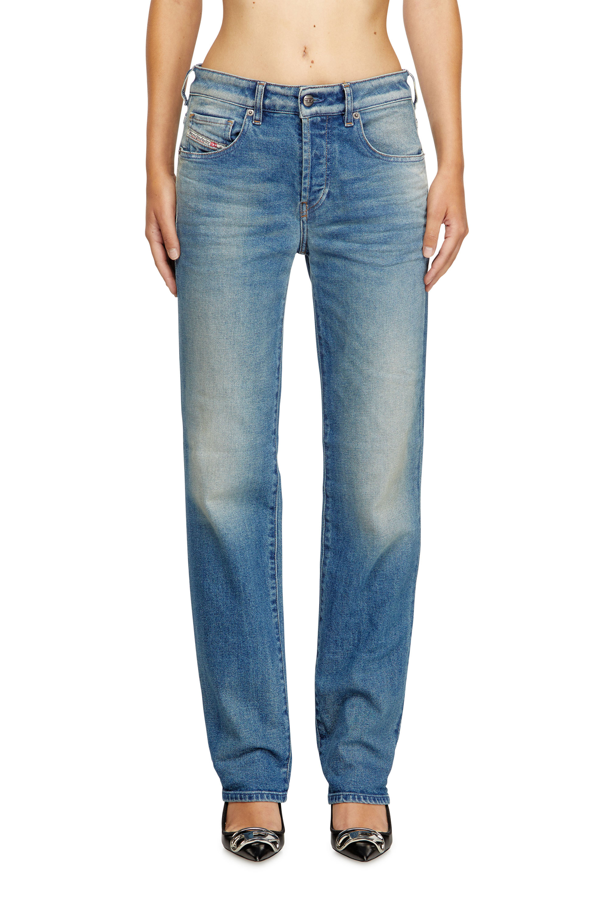 Diesel - Woman's Regular Jeans 1989 D-Mine 09M14, Medium blue - 1