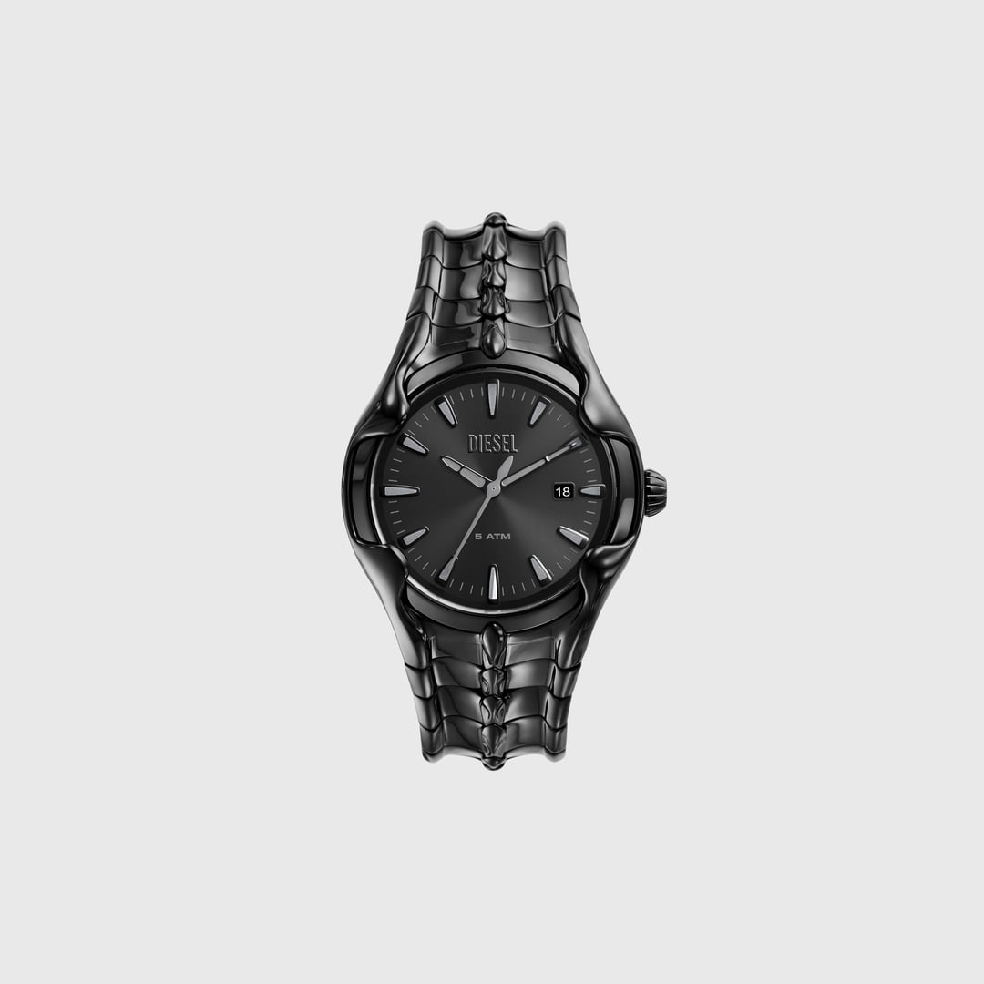 Diesel - Vert Three-Hand Date Black Stainless Steel Watch - Timeframes - Man - Black