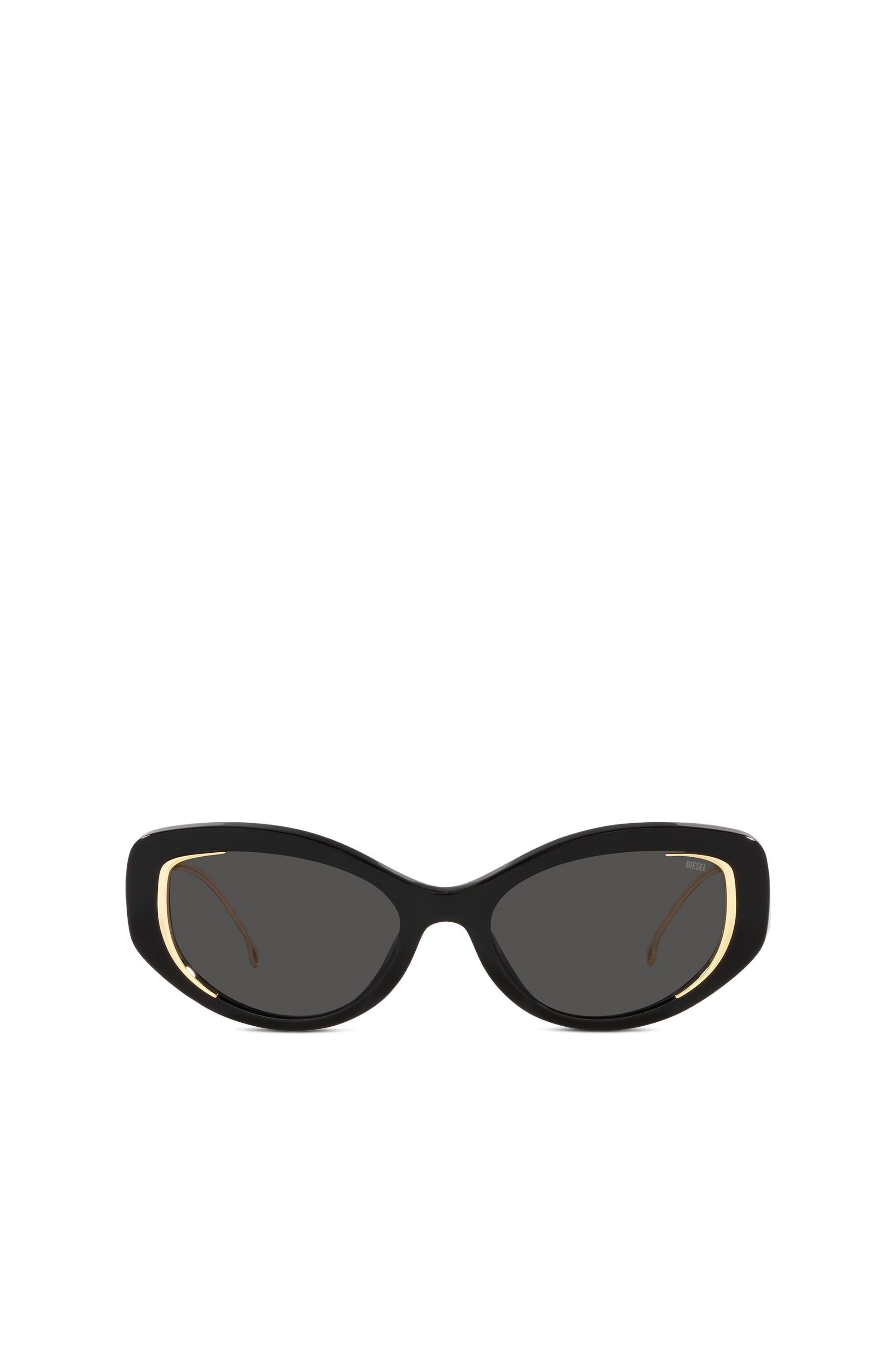 Diesel - Softer Katzenaugen-Style Brille - Sonnenbrille - Unisex - Schwarz