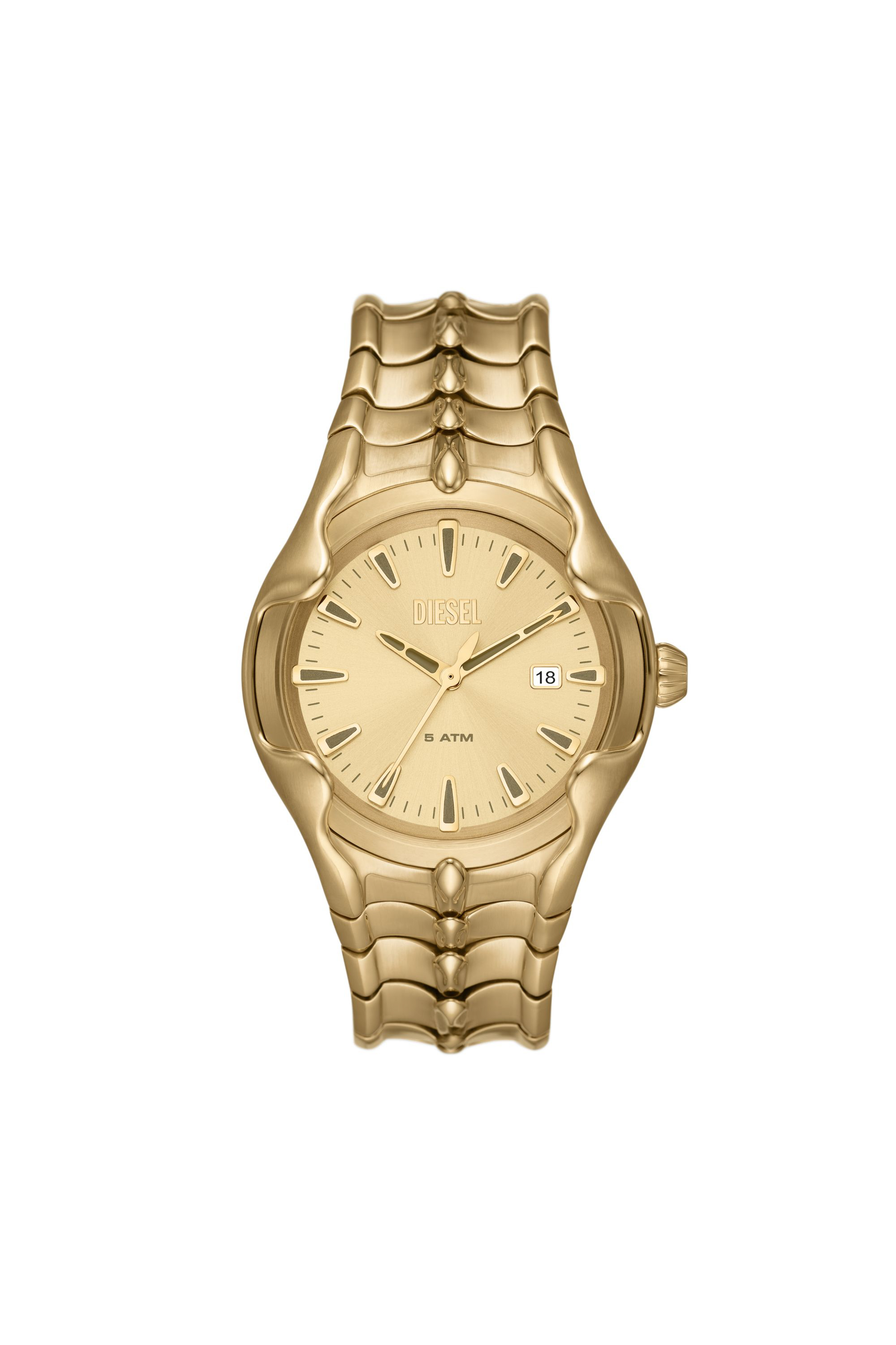 Diesel - Vert Three-Hand Date Gold-Tone Stainless Steel Watch - Timeframes - Man - Oro