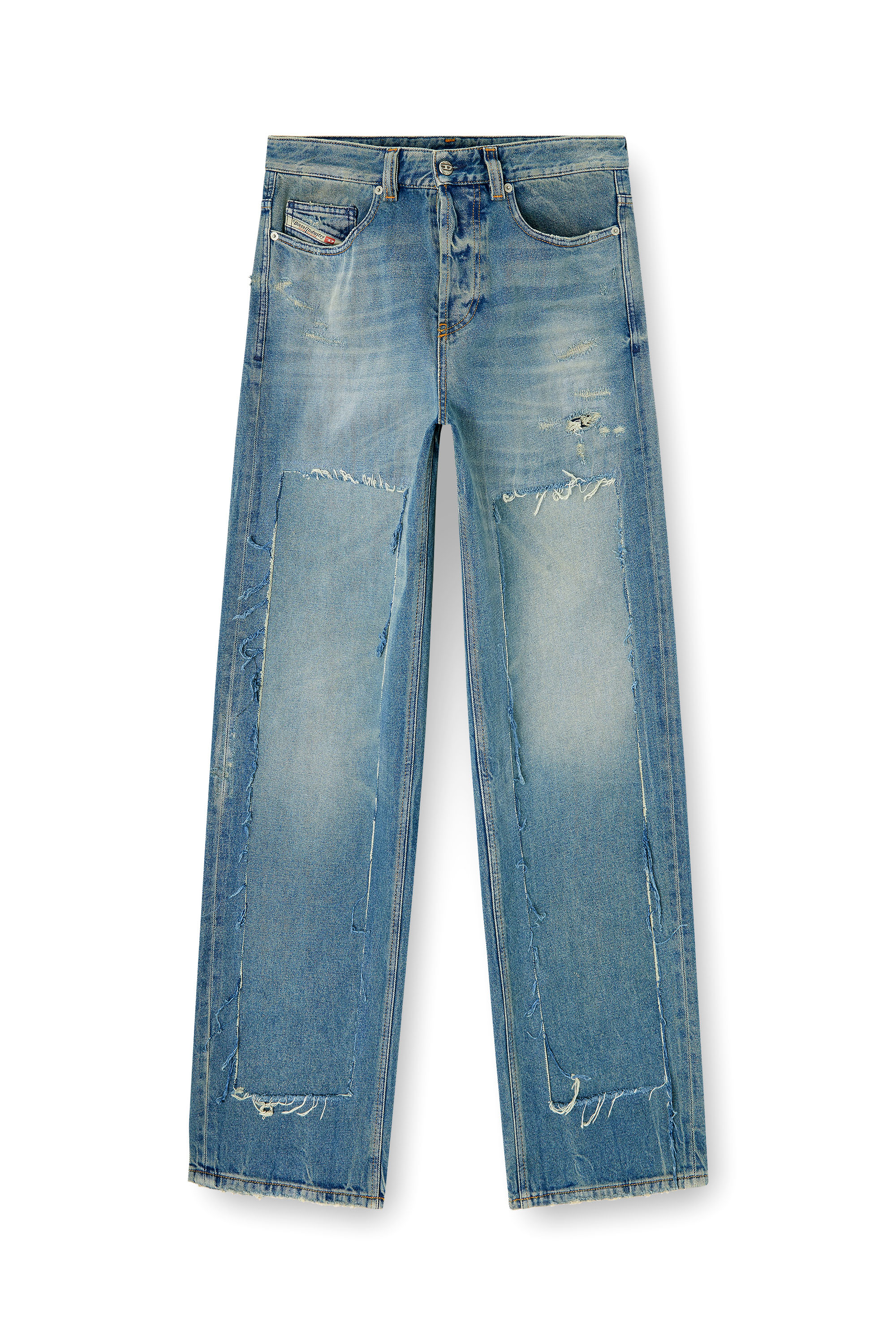 Diesel - Man's Relaxed Jeans 2001 D-Macro 09N27, Medium blue - 6