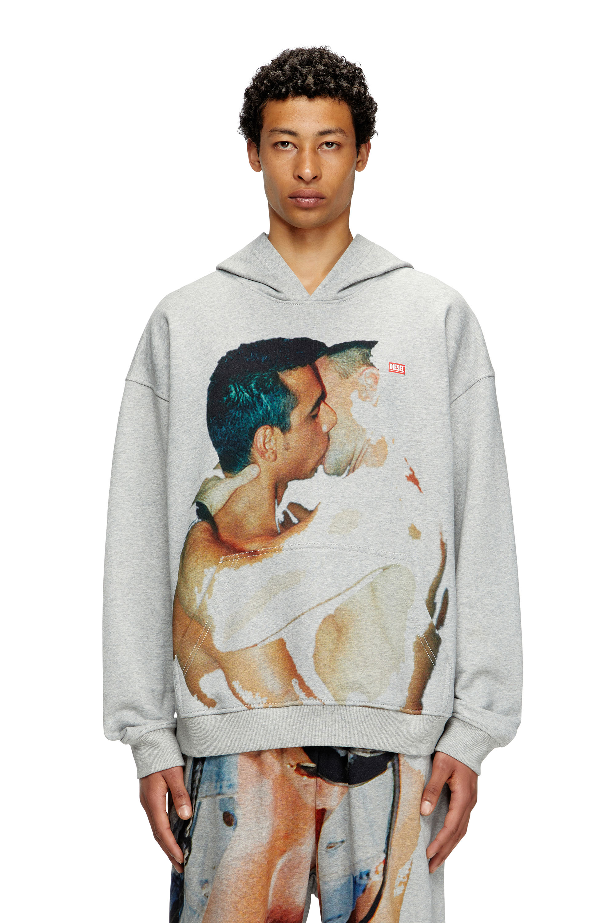 Shop Diesel Hoodie With Graphic Print