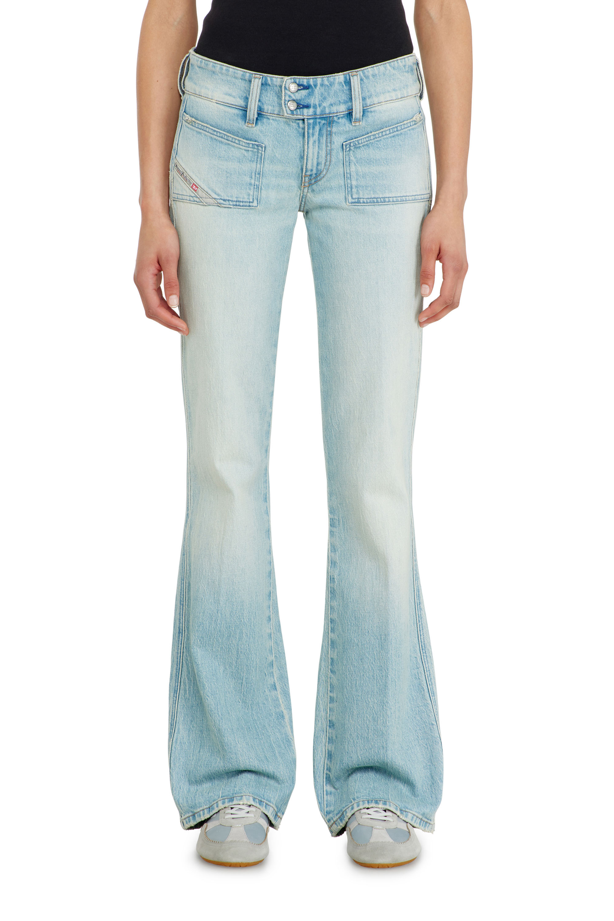 Diesel Women's Blue - Bootcut Jeans Low Waist D-Hush - Jeans - Woman Size 25