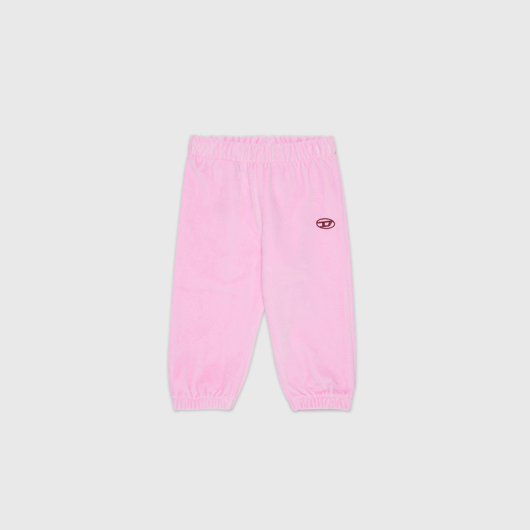 Diesel - Pantalon de survêtement en velours avec broderie Oval D - Pantalons - Homme - Rose