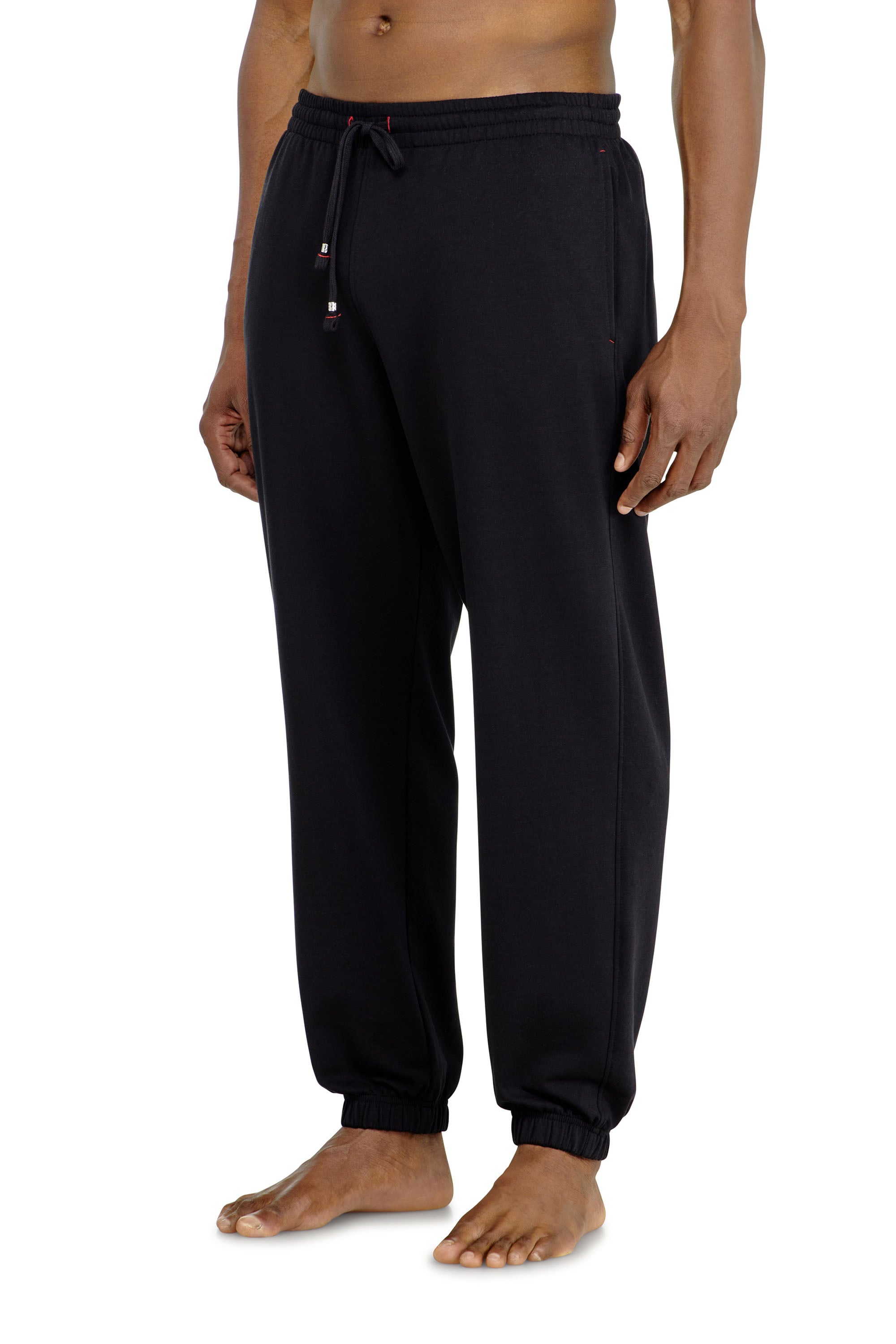 Diesel - Sweatpants in peached cotton blend - Pants - Man - Black