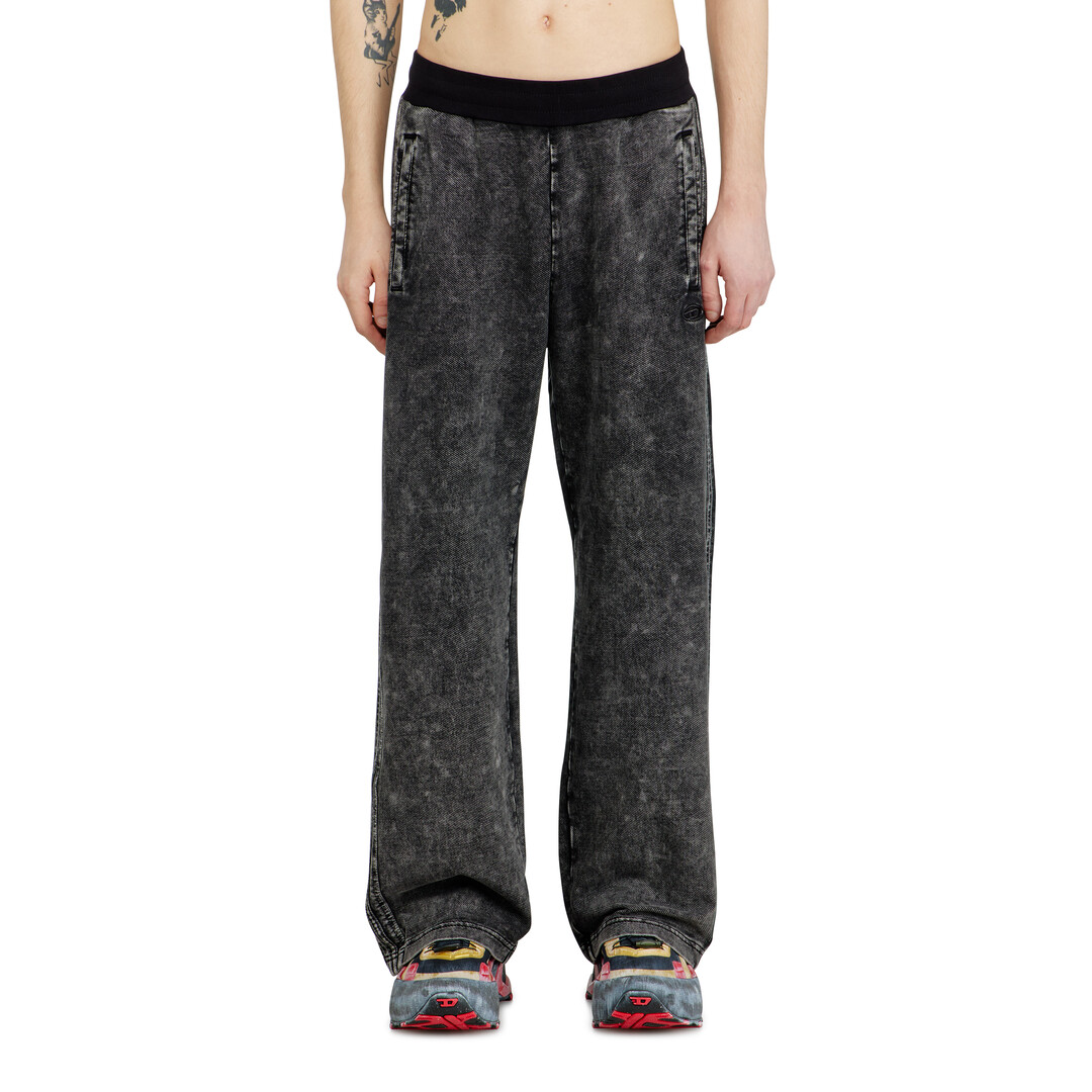 Diesel Men's Open Hem Fleece Jogging Bottoms - Grey - L - Image 3