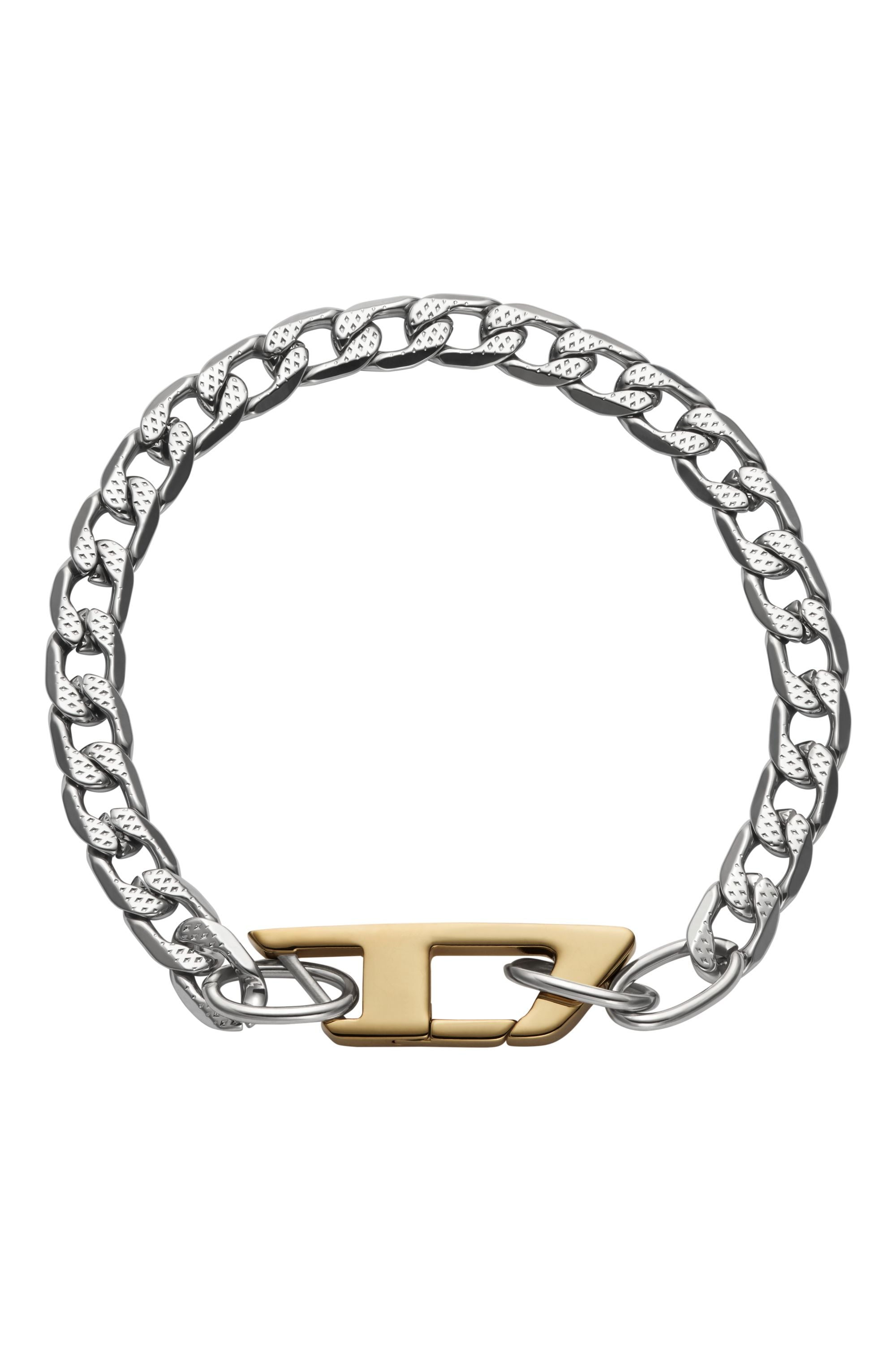 Diesel - Stainless steel chain bracelet - Bracelets - Unisex - Silver
