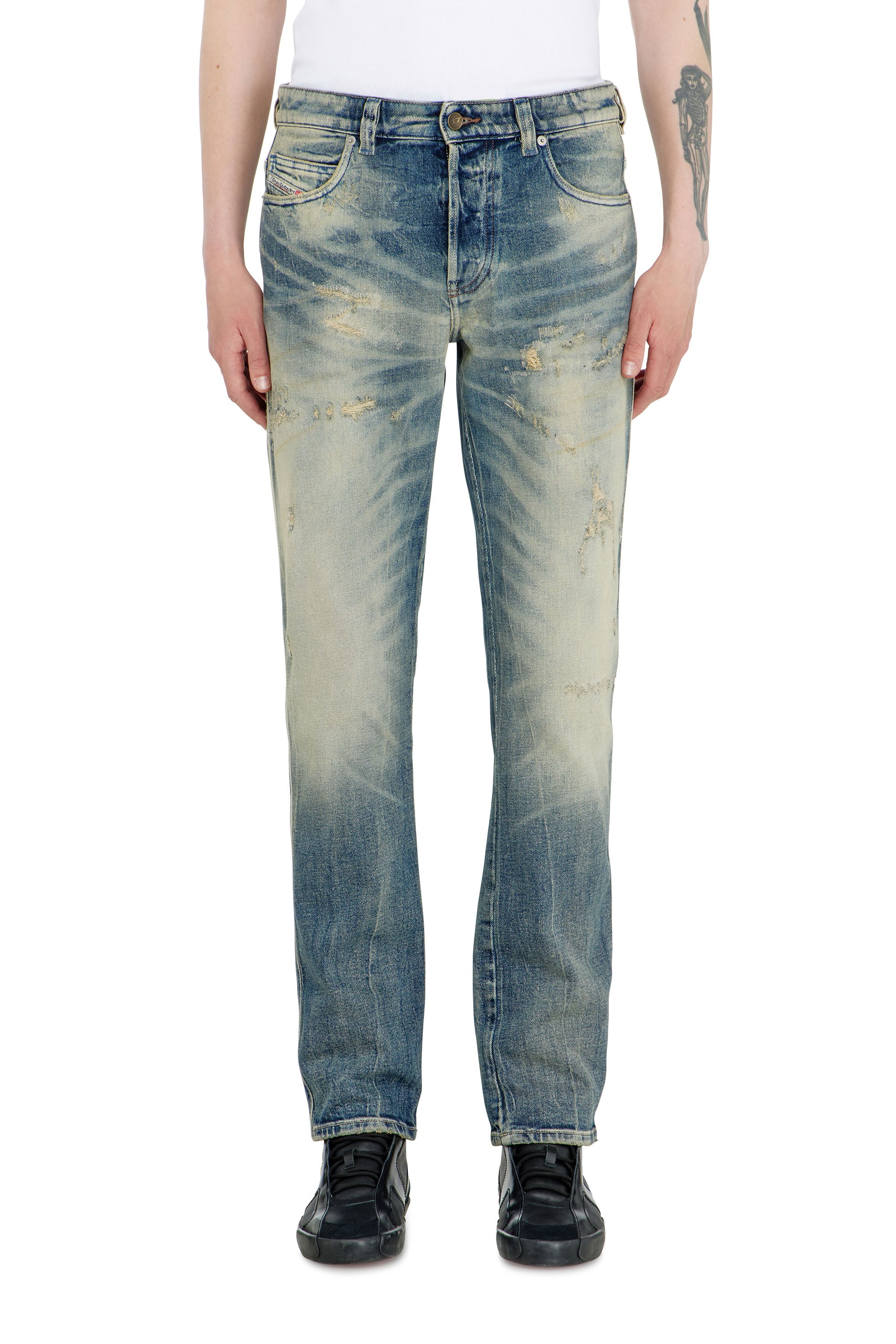 Diesel Mannelijk Blauw Slim Jeans Regular Waist 1993 D-Vyl,, Button Fly Maat 32