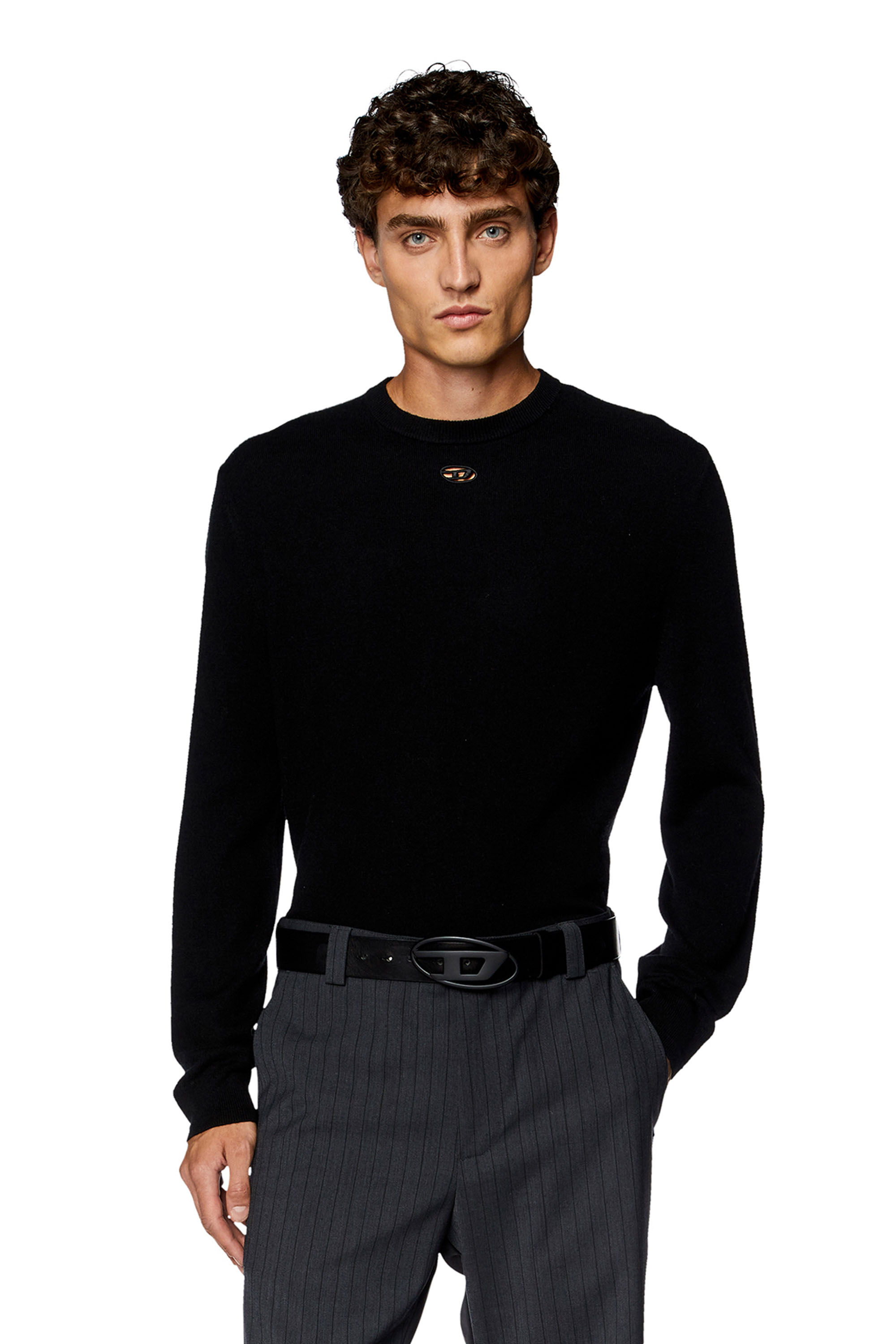 Diesel - Wool and cashmere jumper - Knitwear - Man - Black