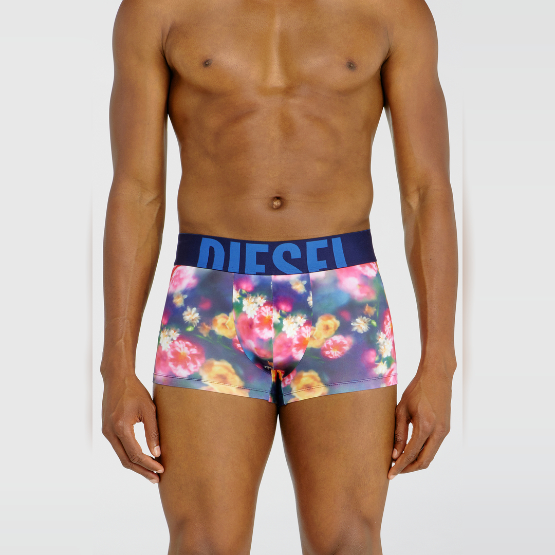 Diesel - Trunks in stretch fabric with all-over florals - Trunks - Man - Multicolor