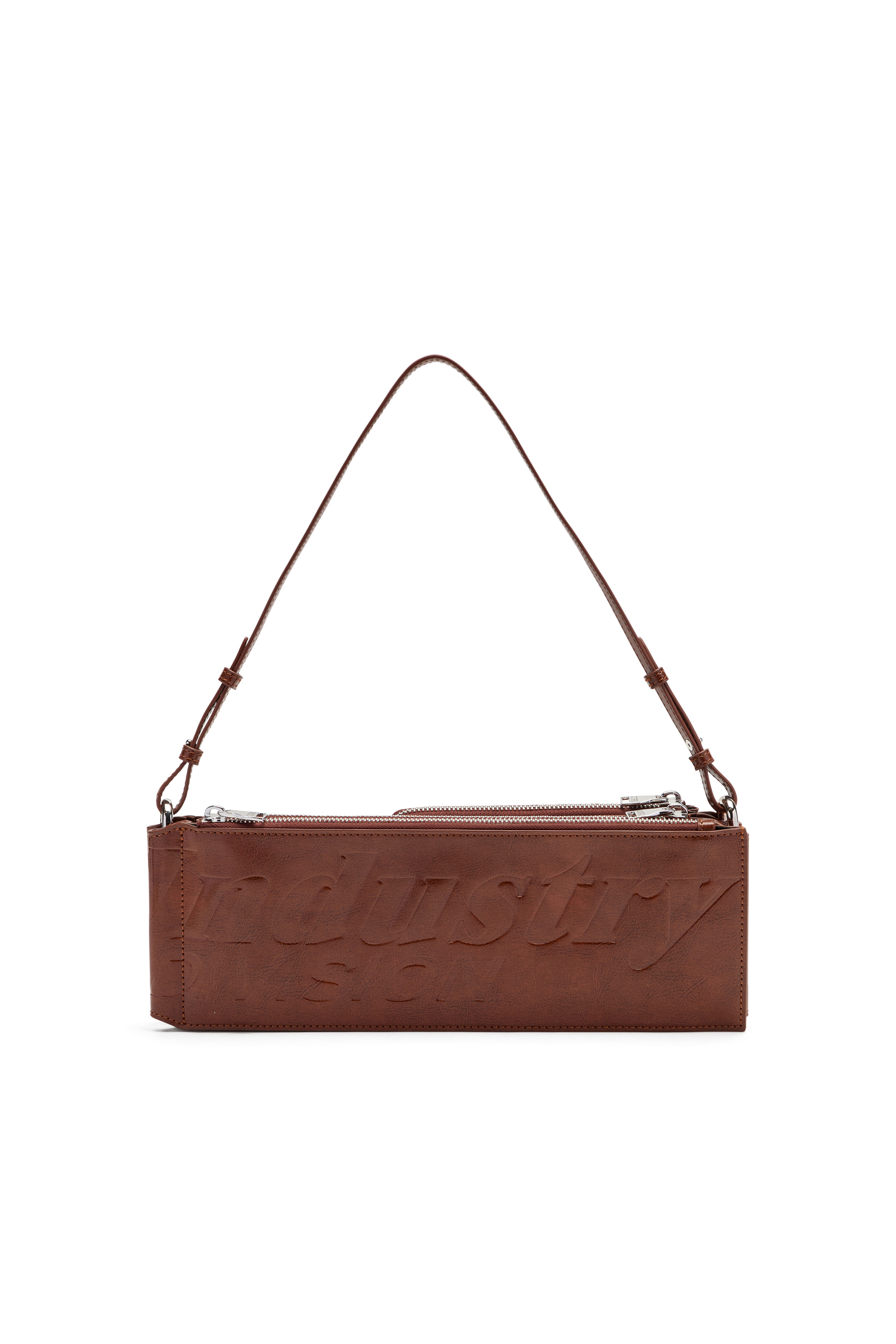 Diesel - FLAG-D SHOULDER BAG X, Unisex's Flag-D-Modular logo-embossed shoulder bag in Brown - 3