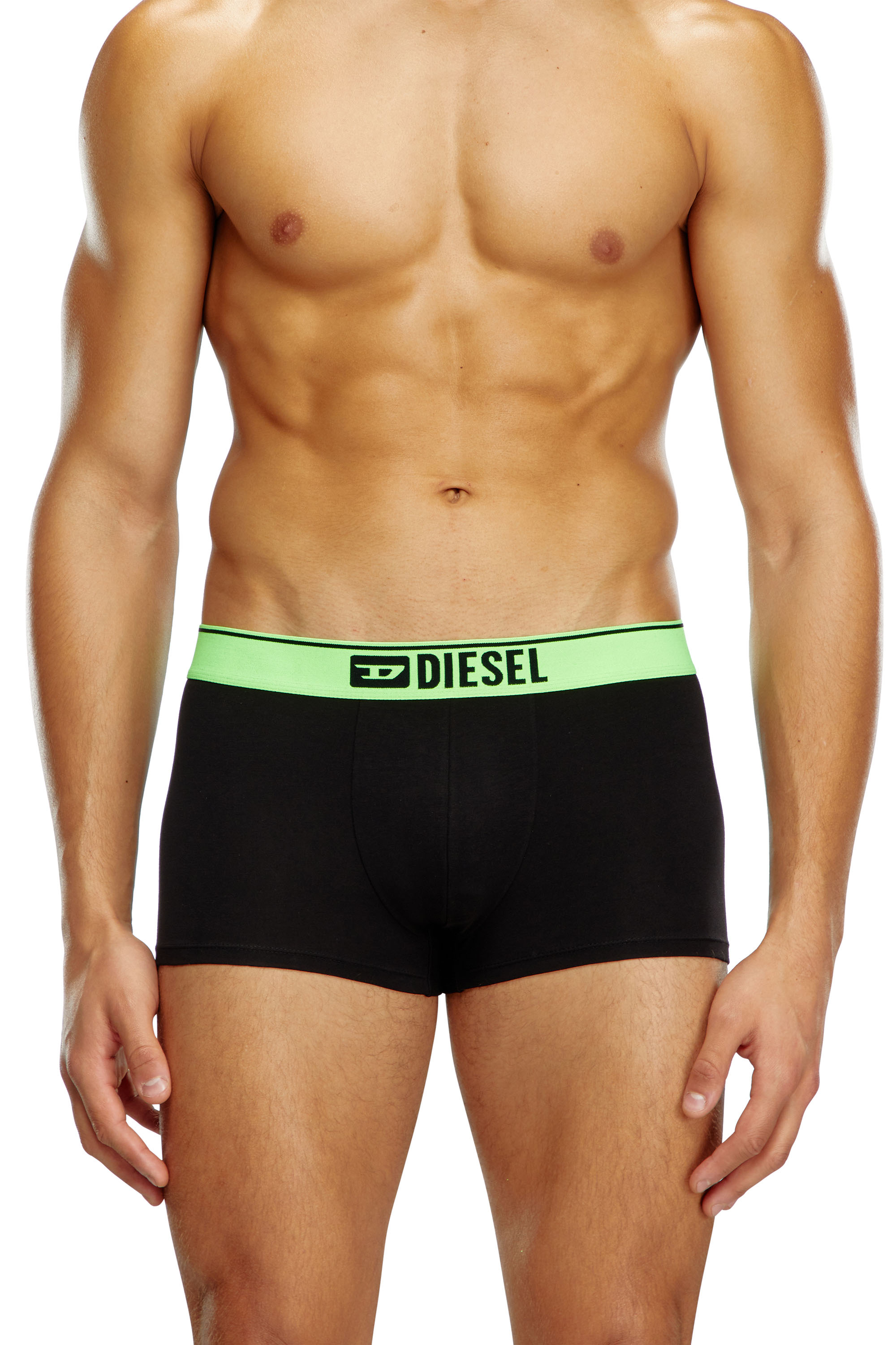 Shop Diesel Three-pack Boxer Briefs With Pop-colour Waist In Multicolor