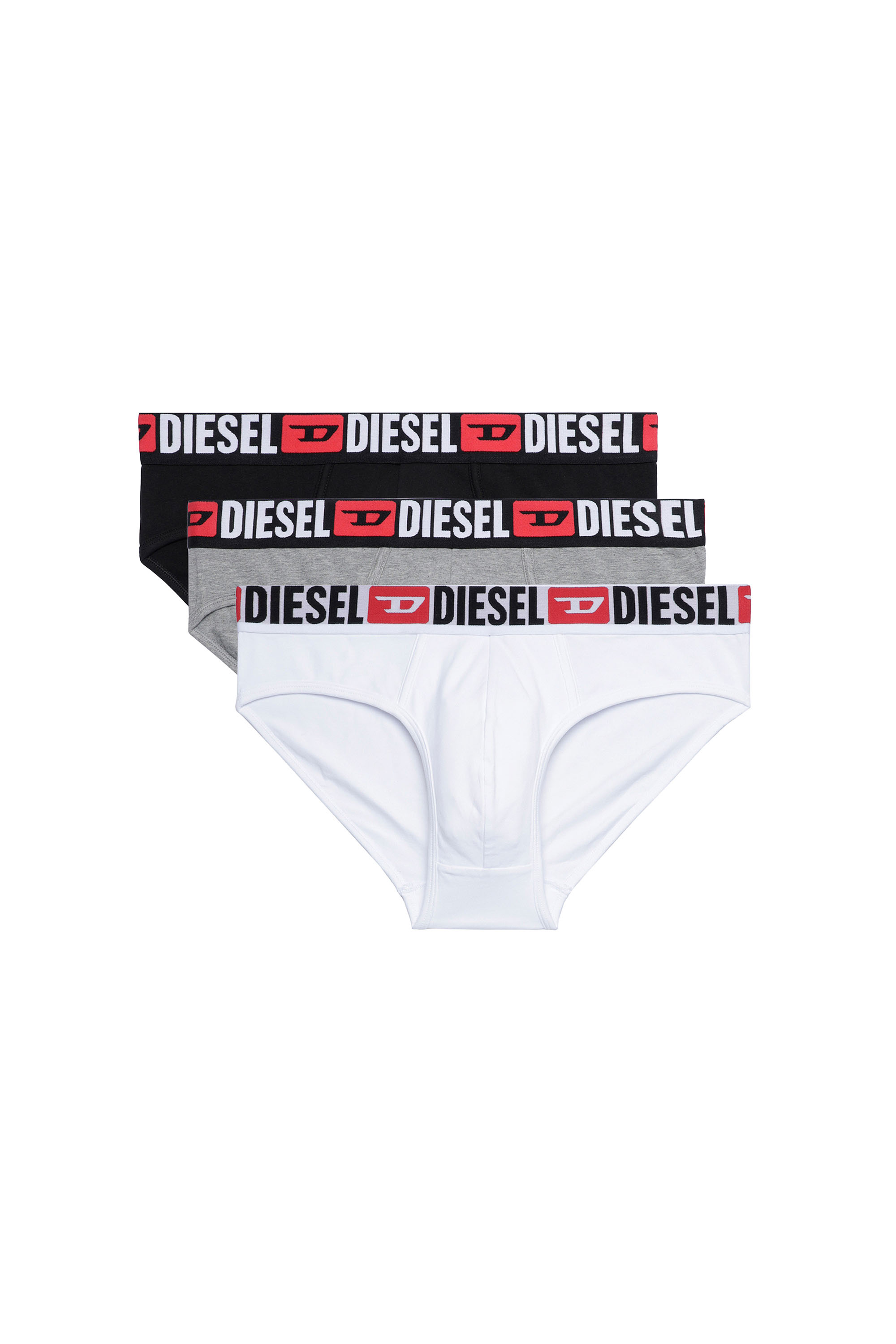 Diesel - Set de tres calzoncillos de slip de color liso - Slips - Hombre - Multicolor