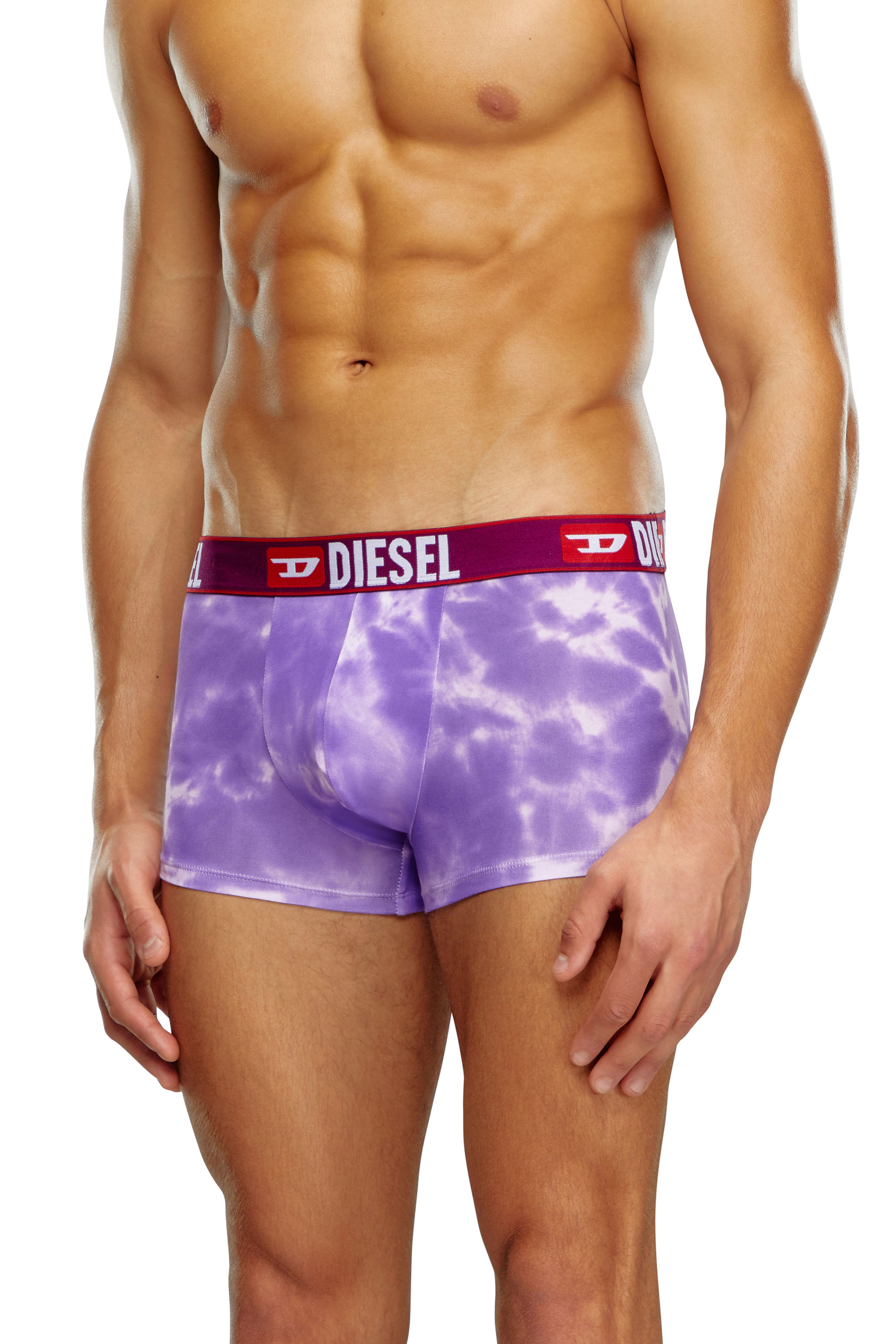 Diesel - Three-pack boxer briefs plain and tie-dye - Trunks - Man - Multicolor