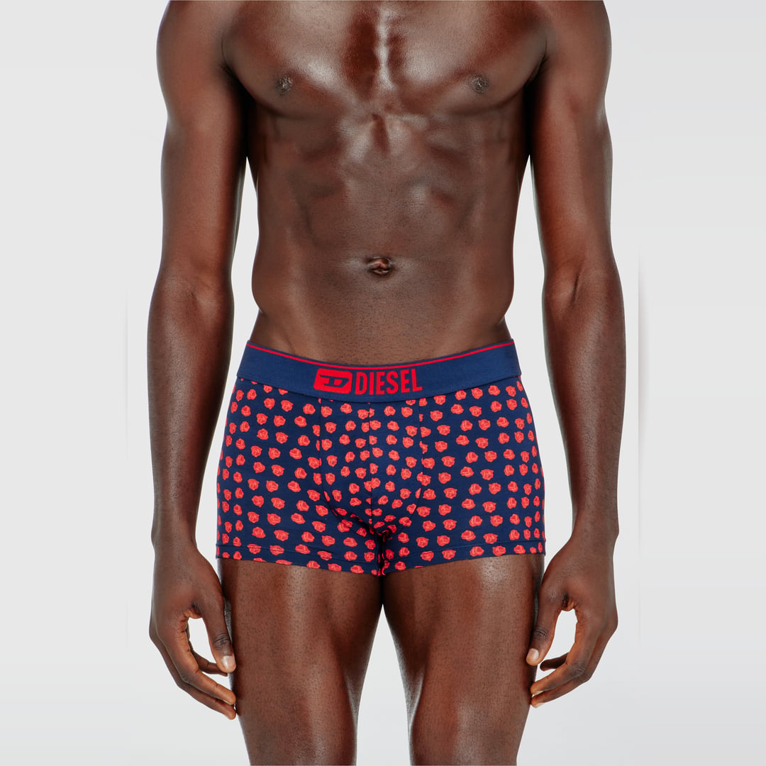 Diesel - Three-pack boxer briefs with rose print - Trunks - Man - Multicolor