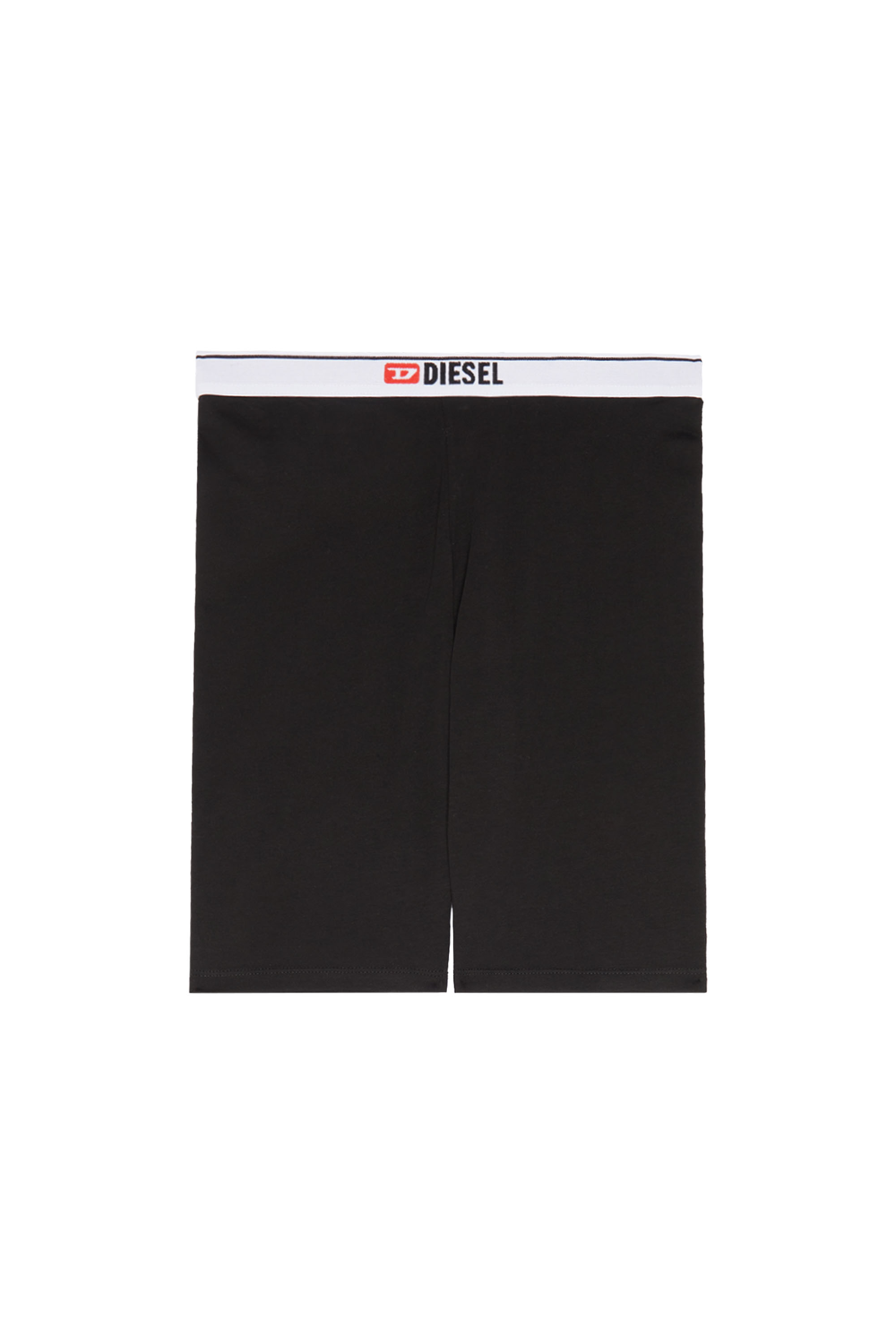 Diesel - Shorts stile ciclista con logo in vita - Pantaloni - Donna - Nero