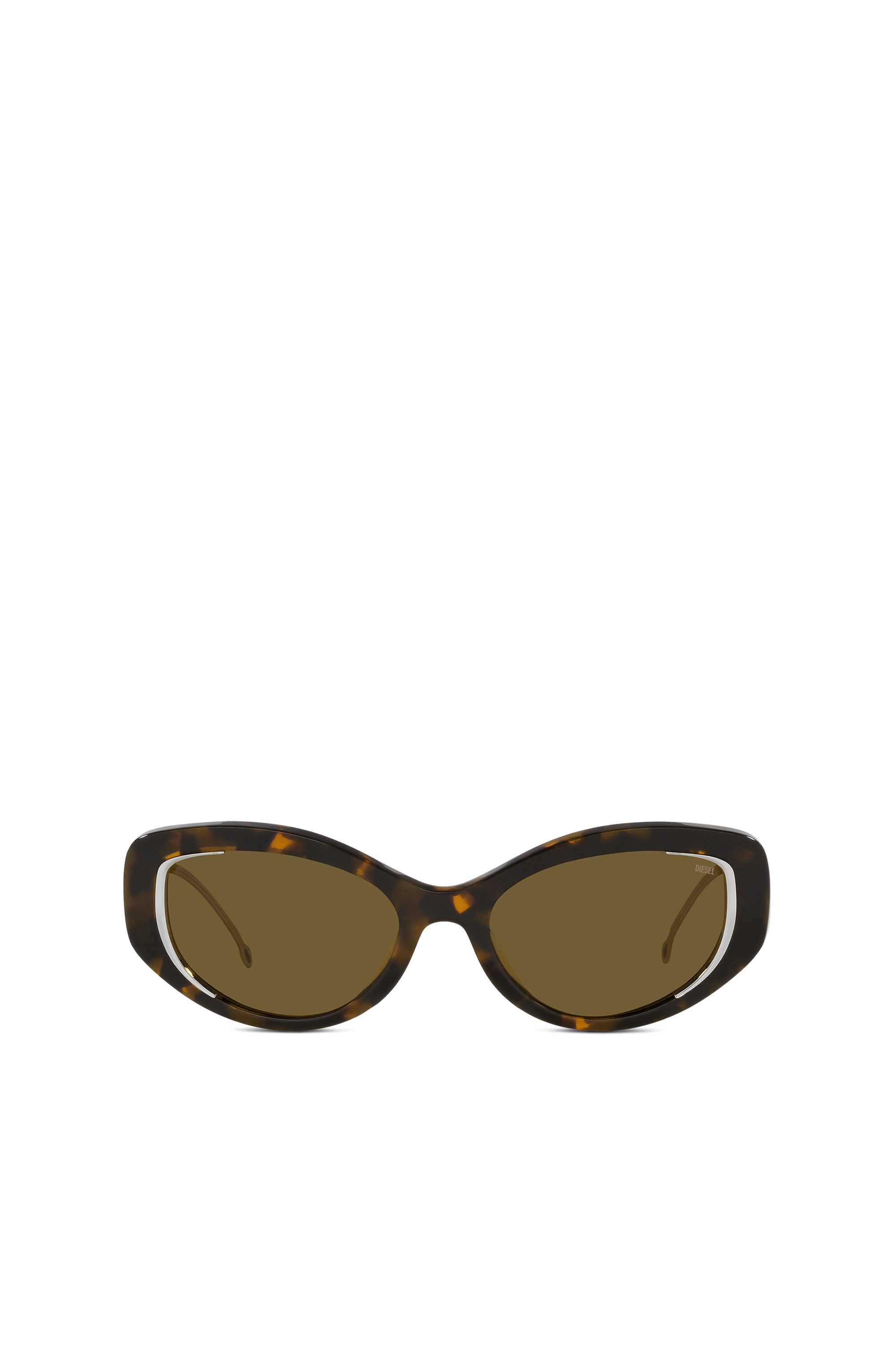 Diesel - Softer Katzenaugen-Style Brille - Sonnenbrille - Unisex - Braun