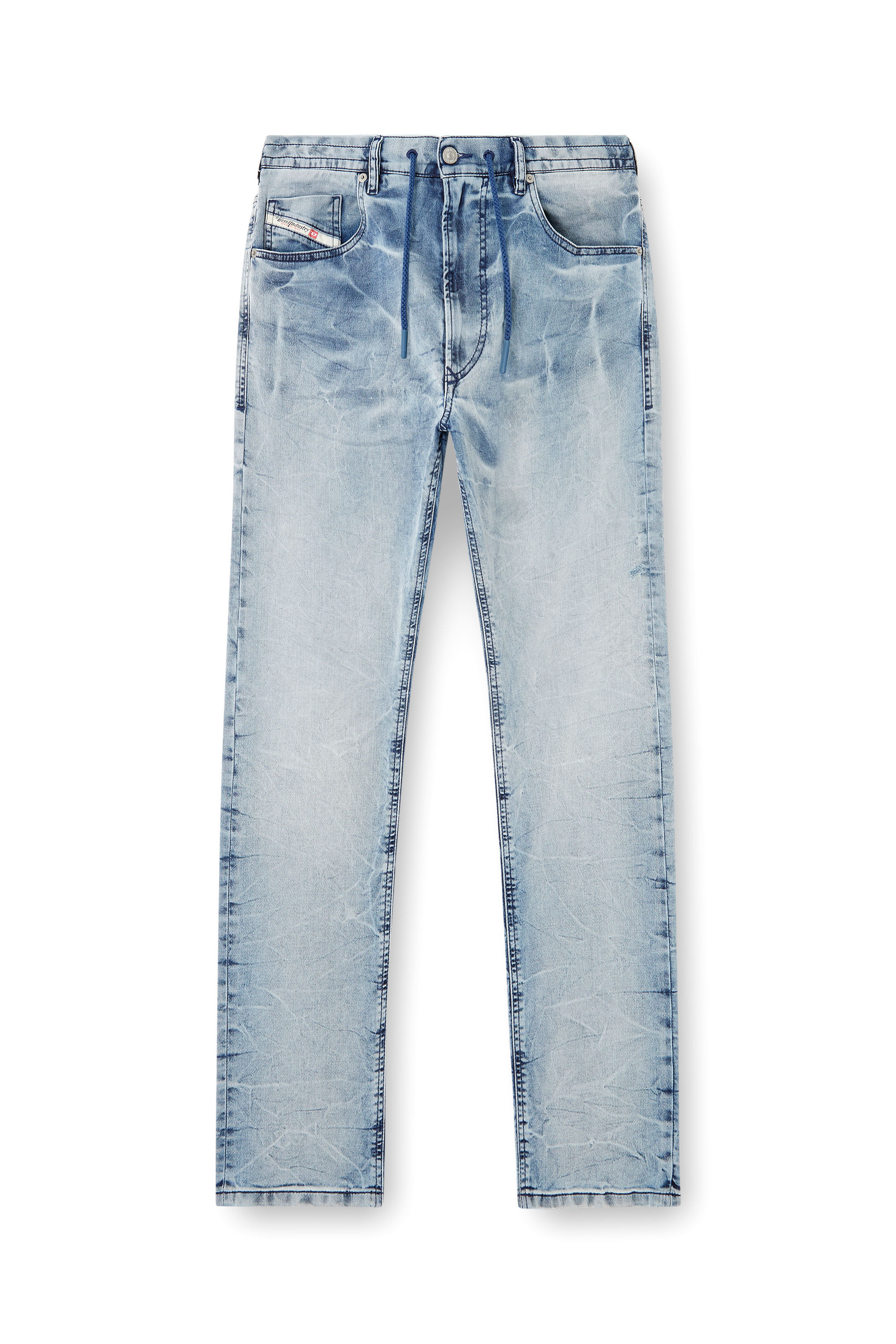 Diesel - Man's Regular 2032 D-Krooley Joggjeans® 068PK, Light Blue - 3