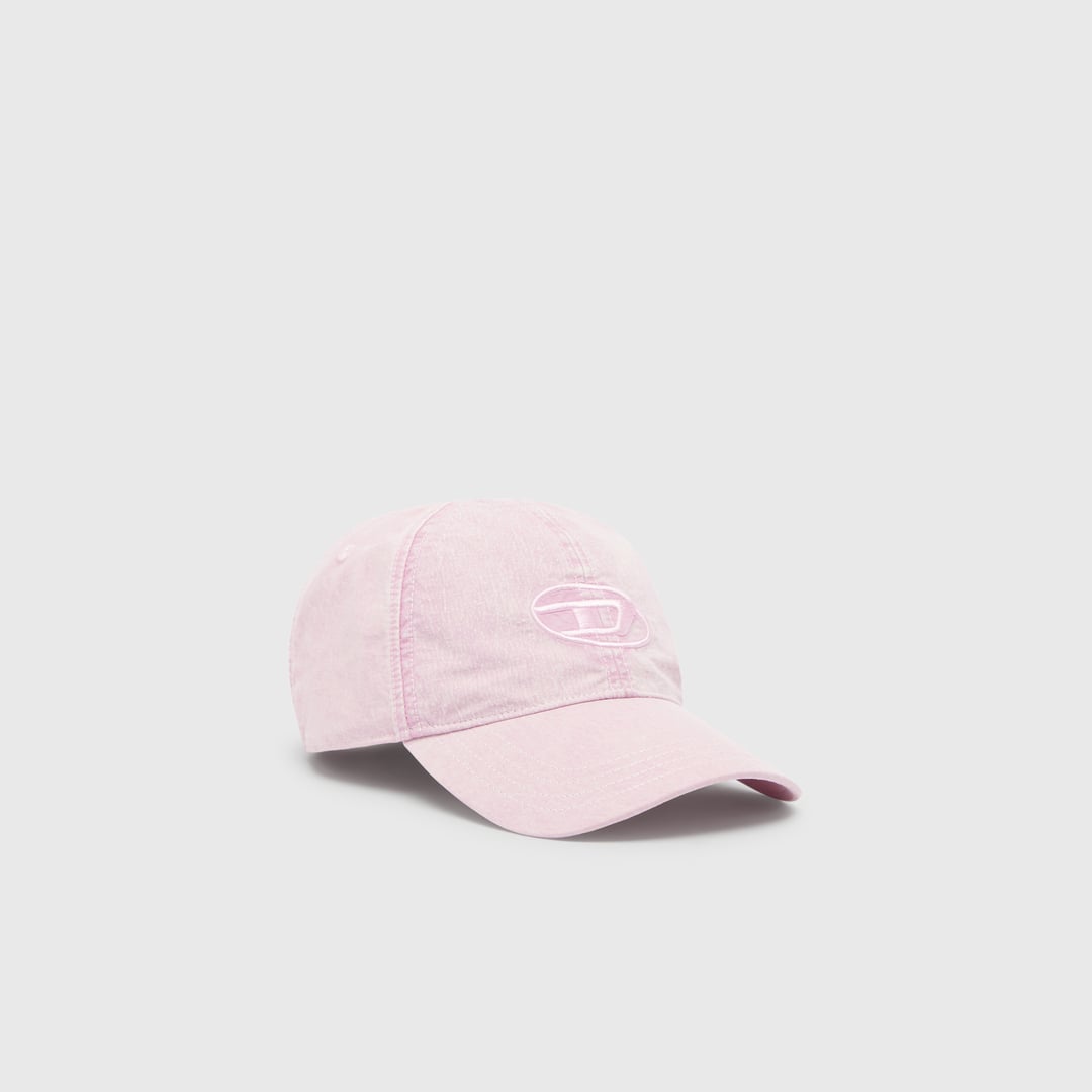 Diesel - Baseball cap with embroidered Oval D - Caps - Man - Pink