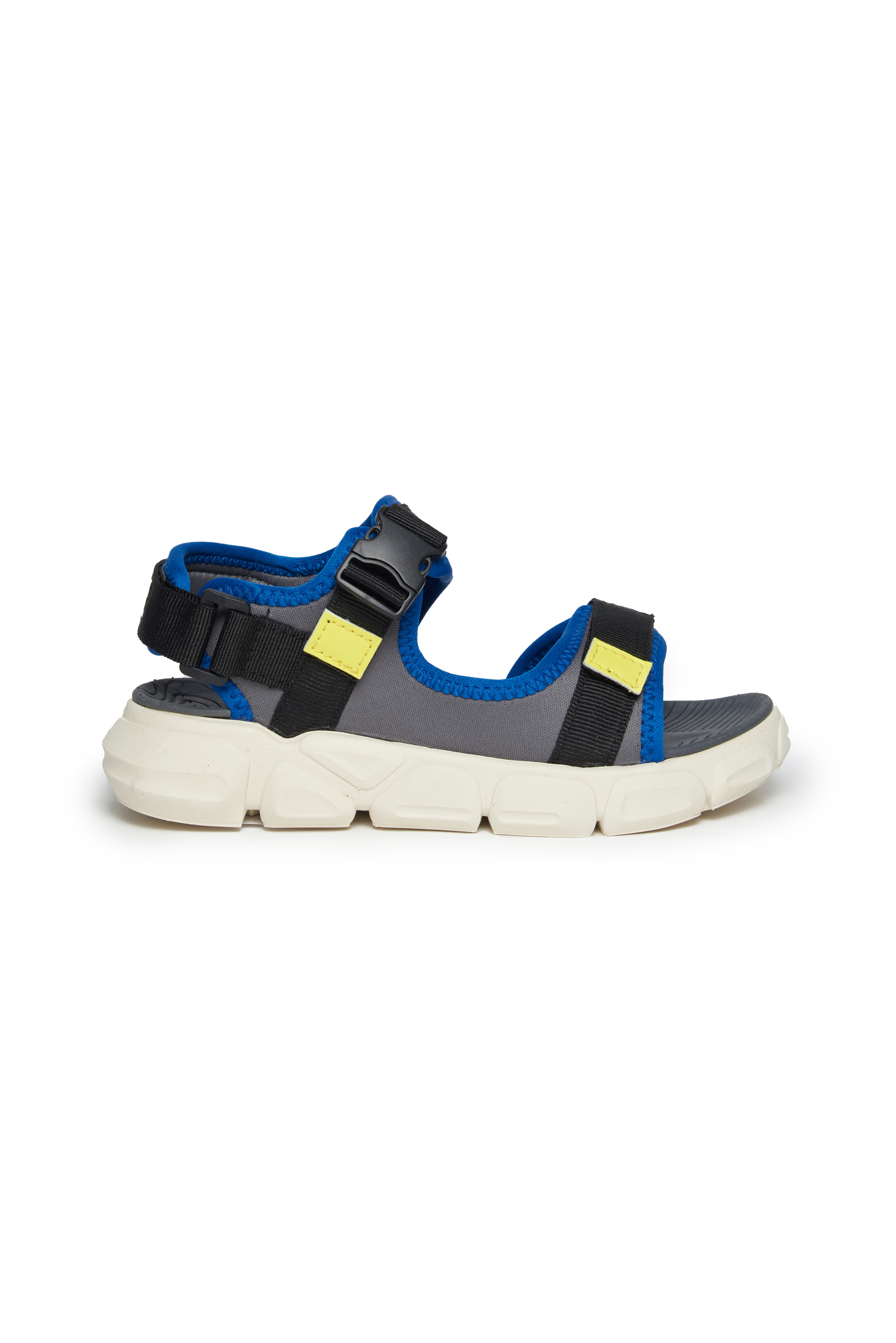 Diesel - Sandale à bride Velcro avec bordures contrastées - Footwear - Mixte - Polychrome