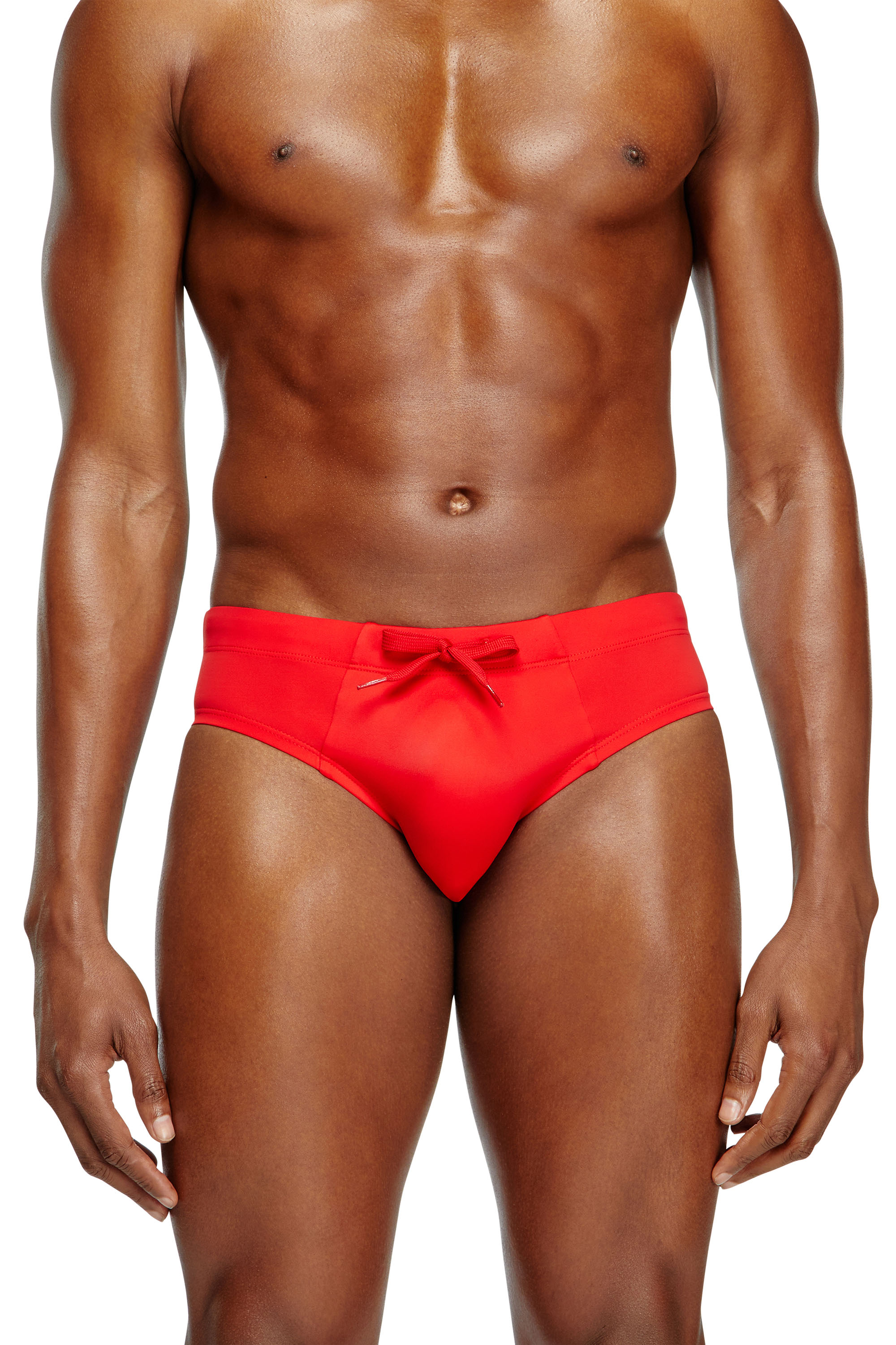 Diesel Men's Red - Swim Briefs With Logo Back - Swim Briefs - Man Xxl