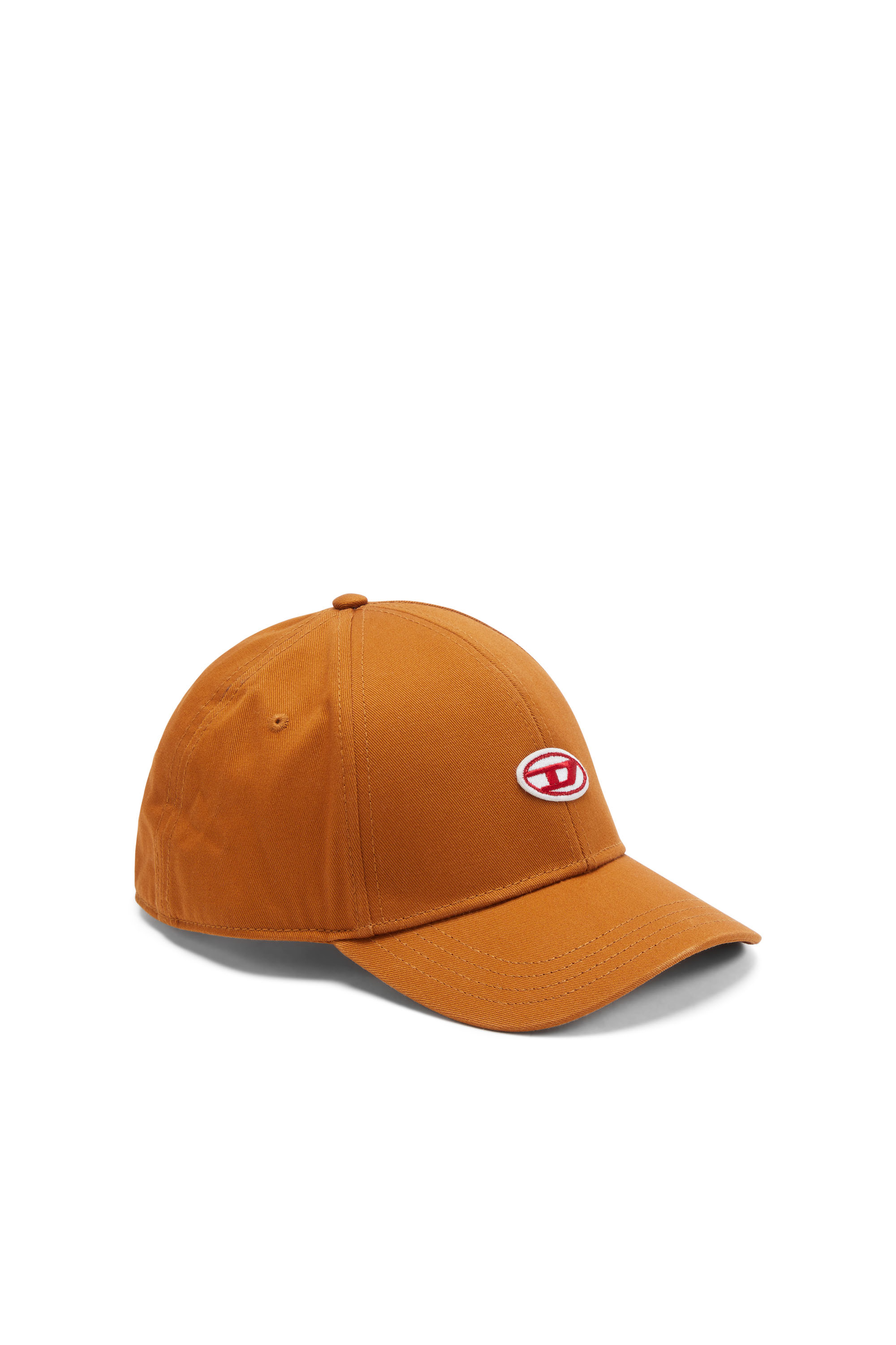 Diesel - Berretto da baseball con applicazione con D ricamata - Cappelli - Uomo - Arancione