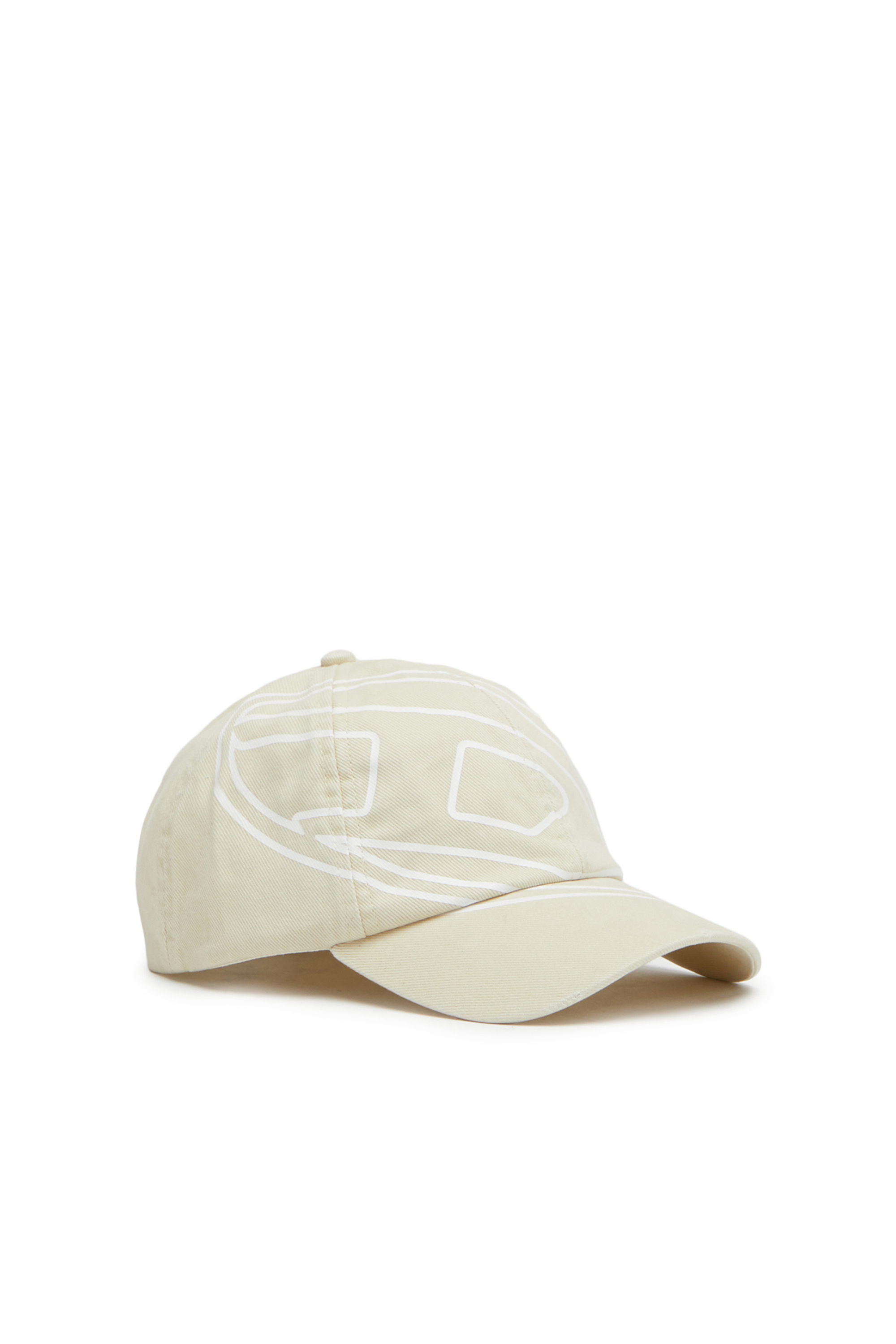 Diesel - Berretto da baseball in twill spazzolato - Cappelli - Uomo - Bianco