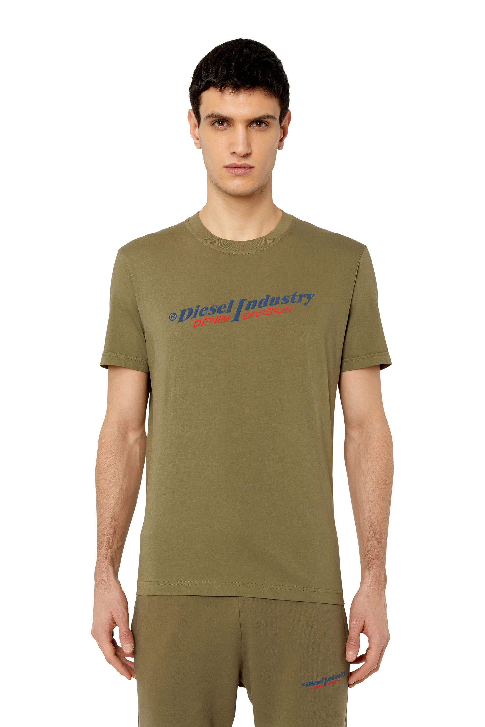 Diesel - T-shirt con stampa Diesel Industry - T-Shirts - Uomo - Verde