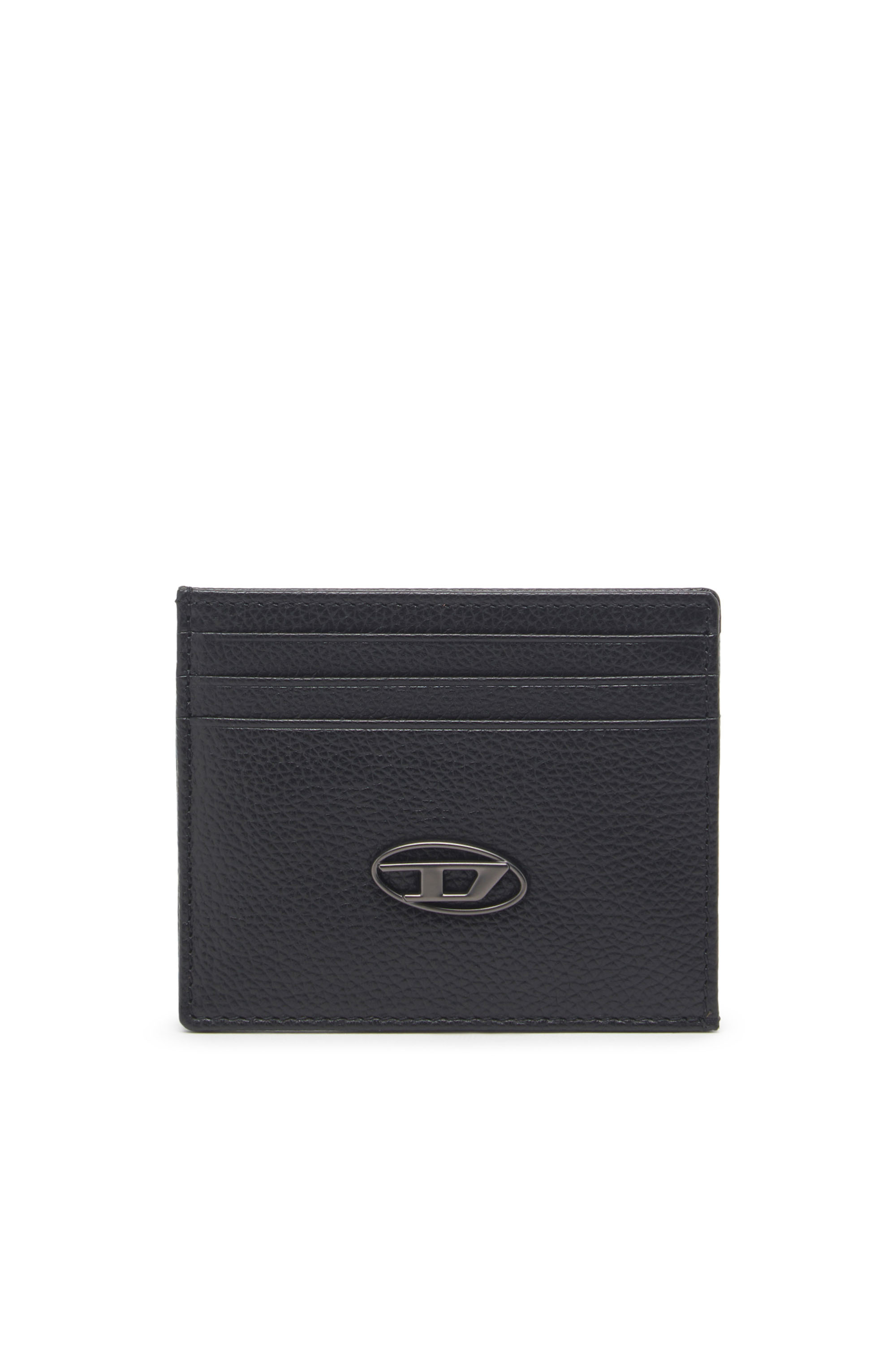 Diesel - Card case in grained leather - Small Wallets - Man - Black