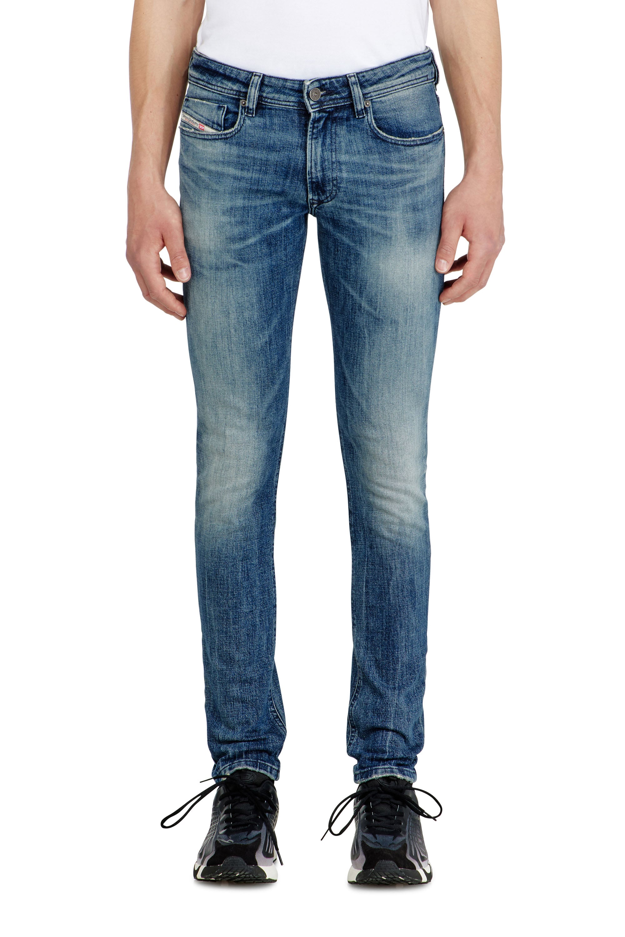 Diesel Men's Blue Skinny Jeans Low Waist 1979 Sleenker, Zip Fly Size 36