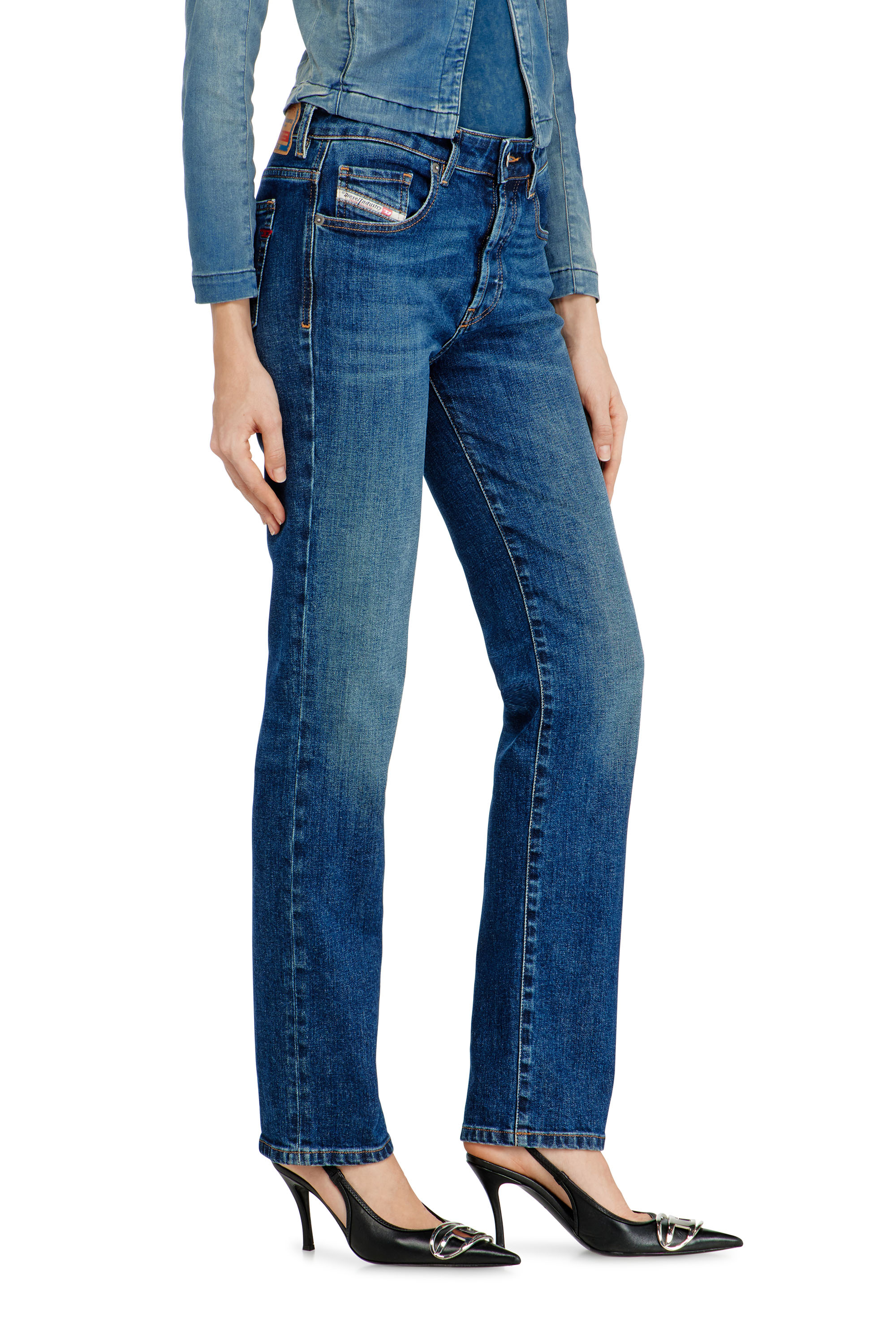 Diesel - Woman's Regular Jeans 1989 D-Mine 09I28, Dark Blue - 5