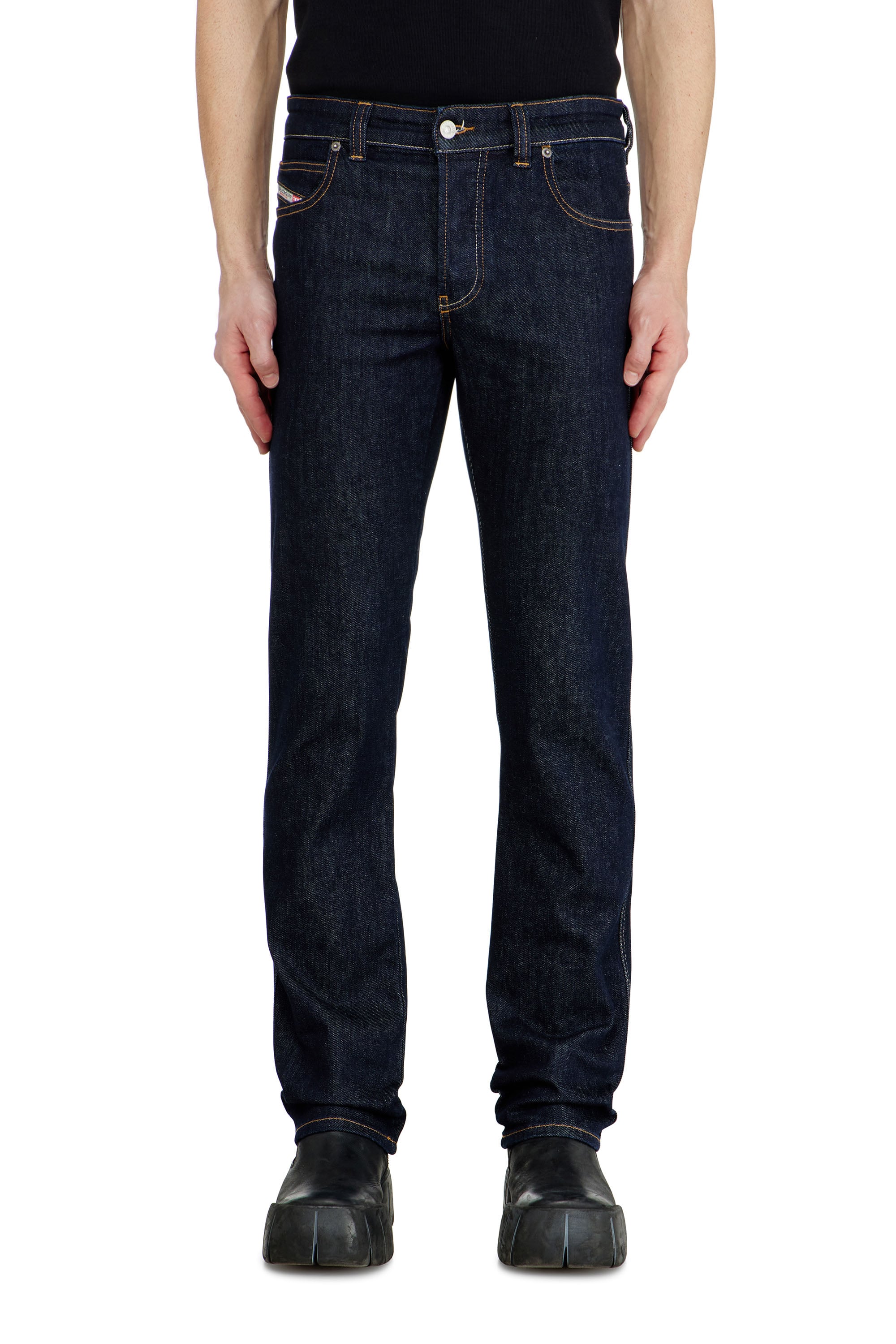 Diesel Blu Uomo Jeans Slim Vita Media 1993 D-Vyl, Scuro, Chiusura Con Bottoni Taglia 32