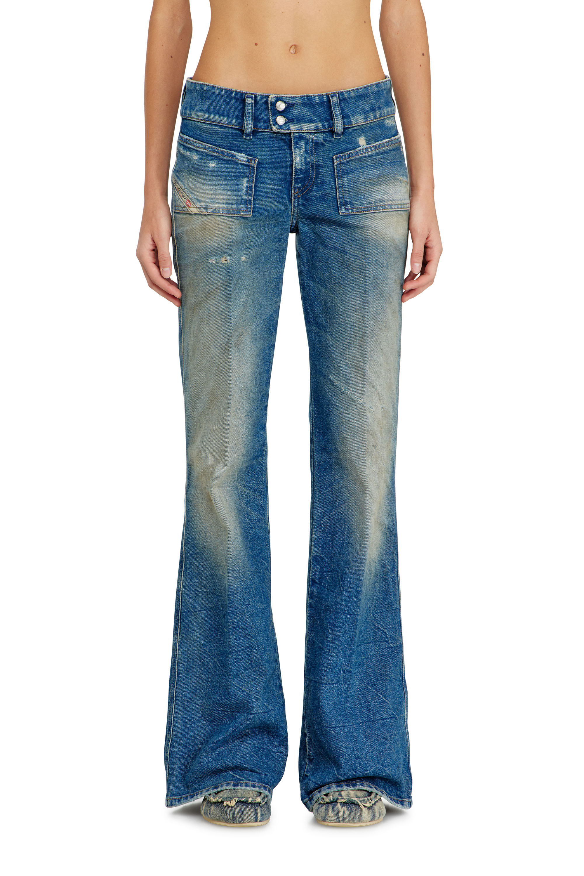 Diesel - Woman's Bootcut Jeans D-Hush 09N40, Medium blue - 2