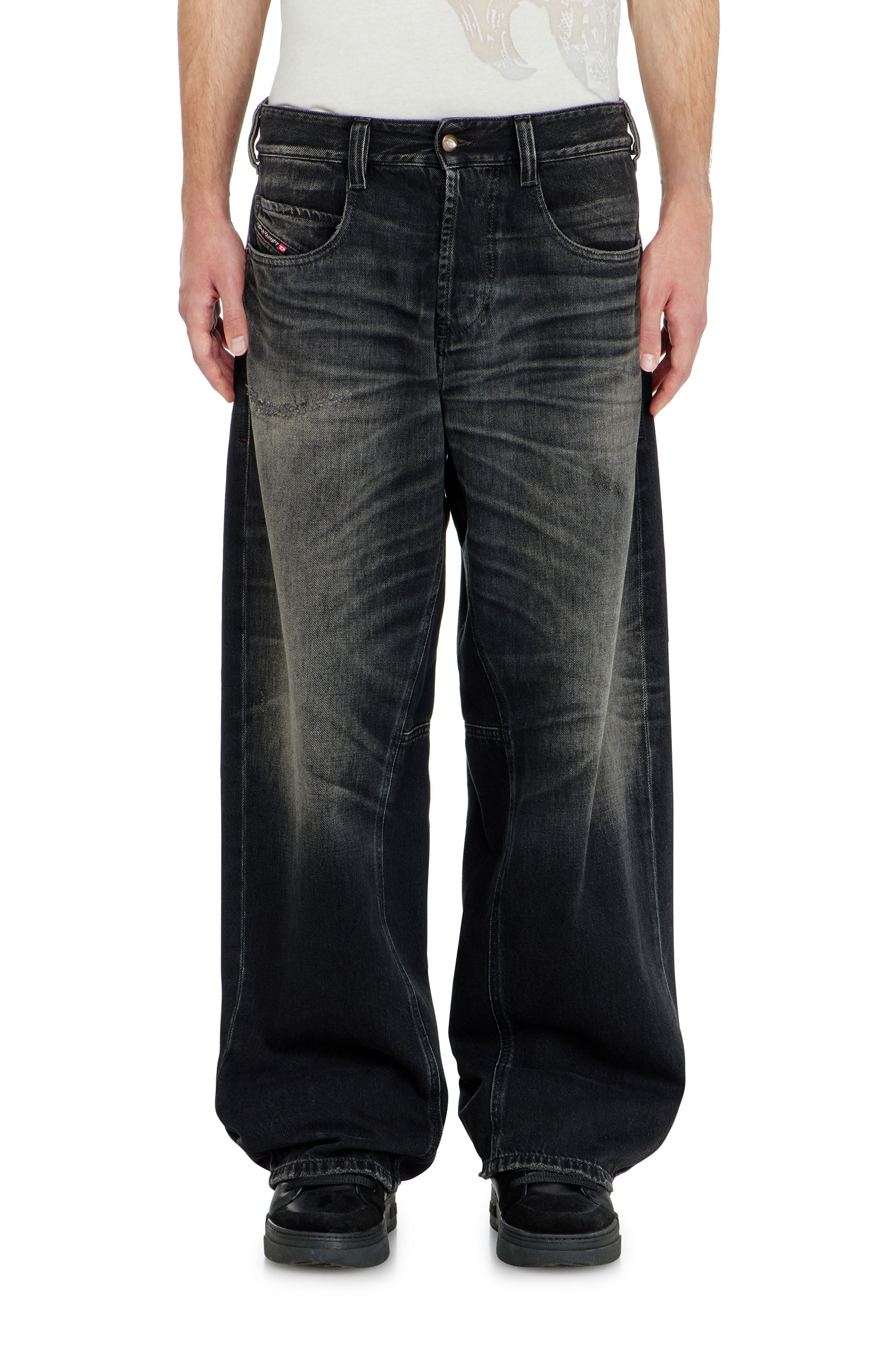 Diesel Relaxed Jeans Regular Waist 1997 D-Enim-M,, Button fly
